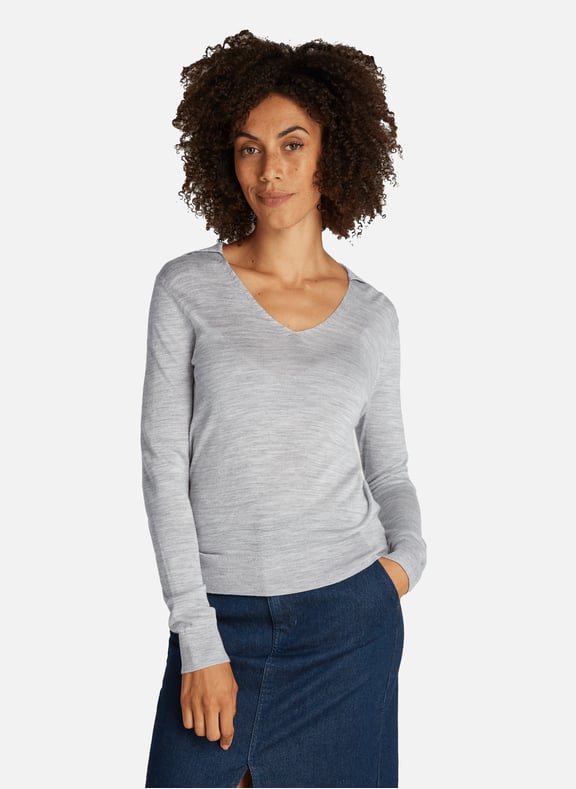 Cotton cable knit jumper Grey by CALVIN KLEIN CALVIN KLEIN Cotton cable knit jumper Grey