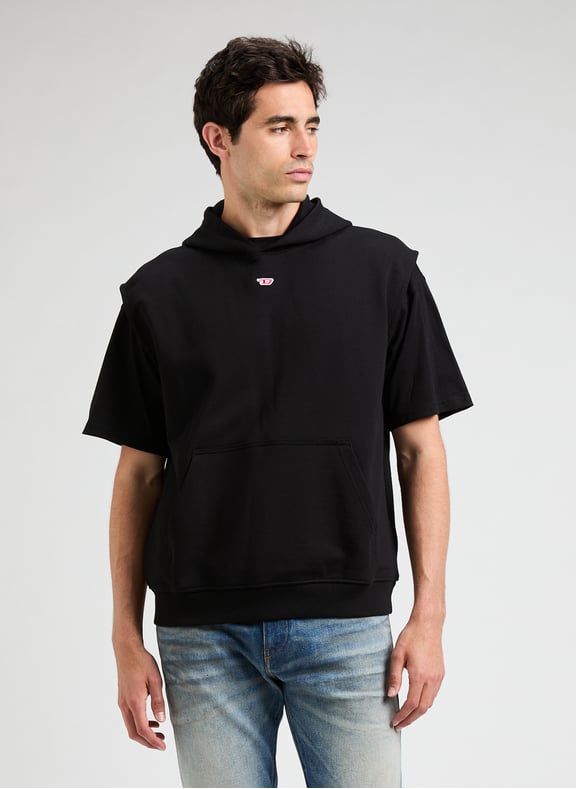 Hoodie sans manches Noir by DIESEL DIESEL Hoodie sans manches Noir