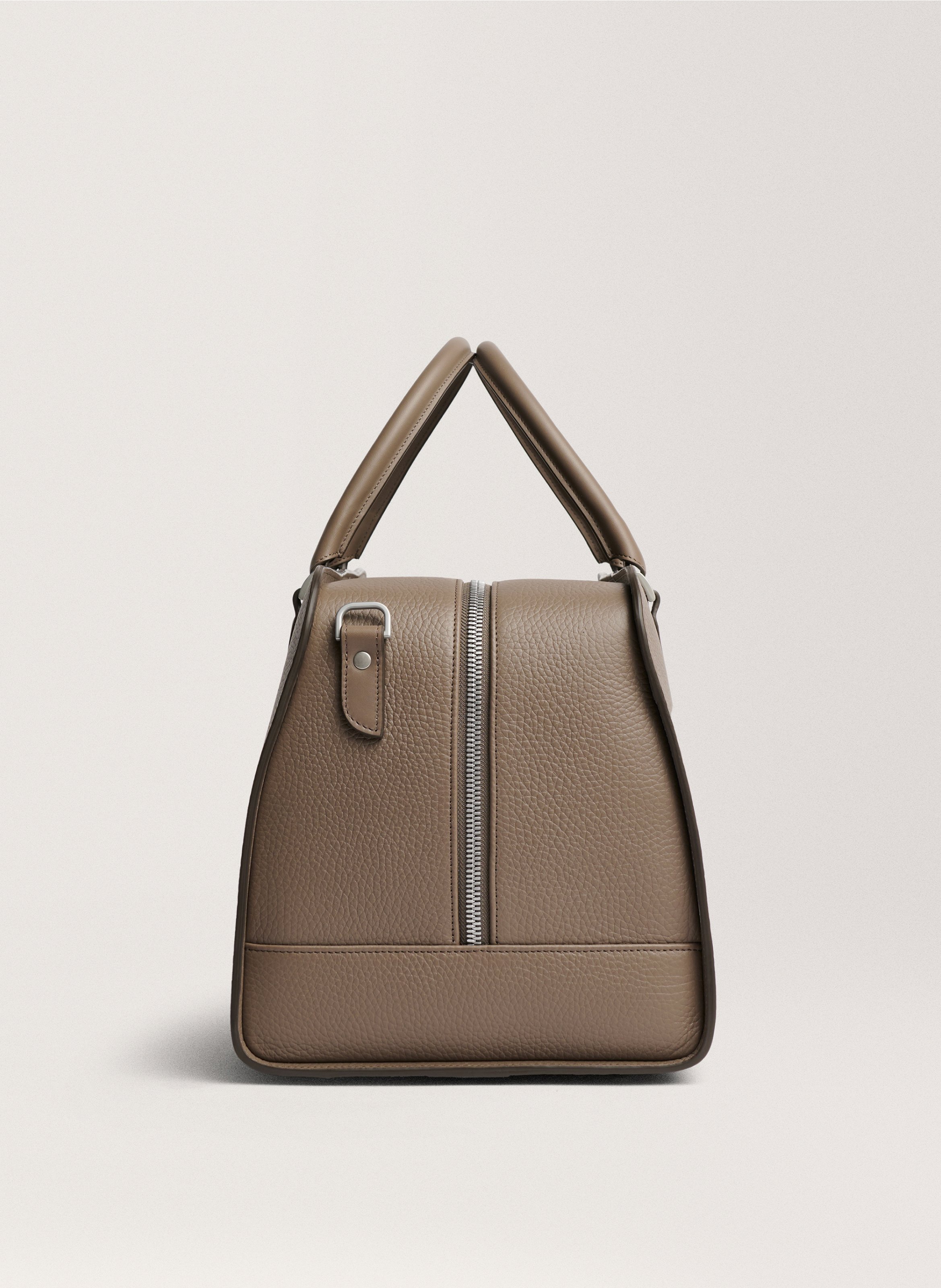 Sac de voyage 'Palissy Weekend' en cuir grainé CARL FRIEDRIK Gris