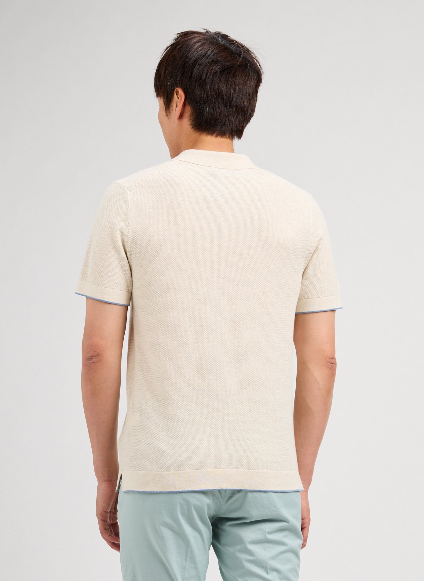 Polo en coton HACKETT Beige