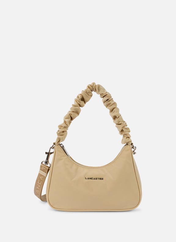 Petit sac besace - basic chouchou Beige by LANCASTER LANCASTER Petit sac besace - basic chouchou Beige