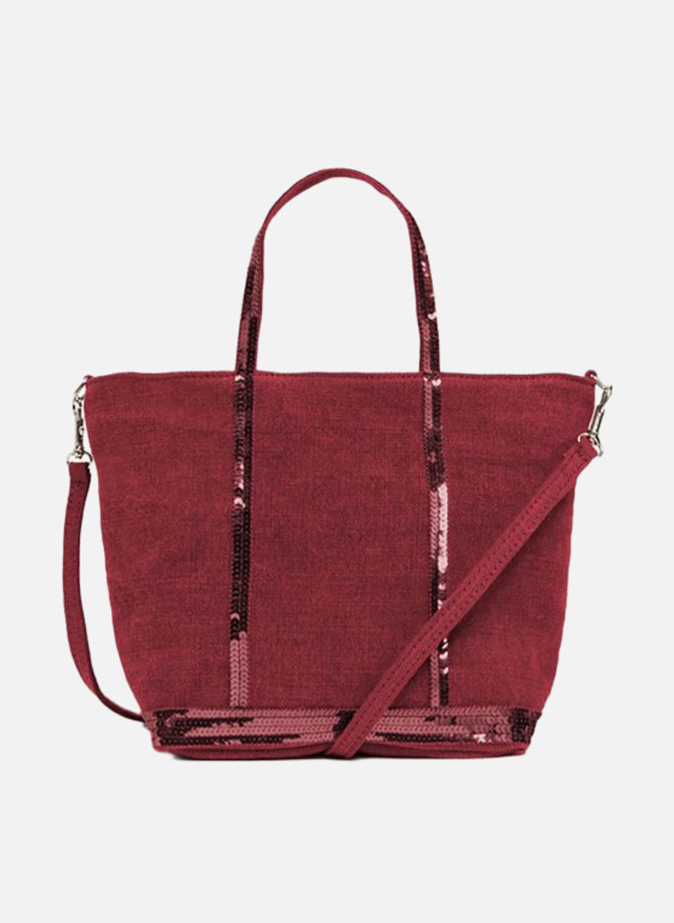 Cabas s en lin  Framboise