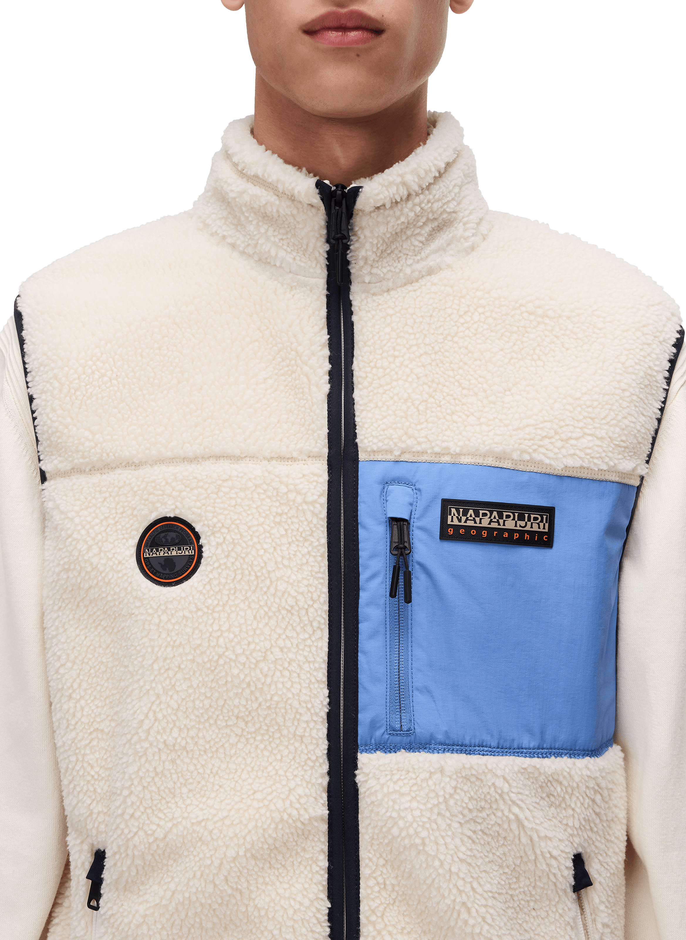 Sleeveless sherpa vest NAPAPIJRI Multicolour