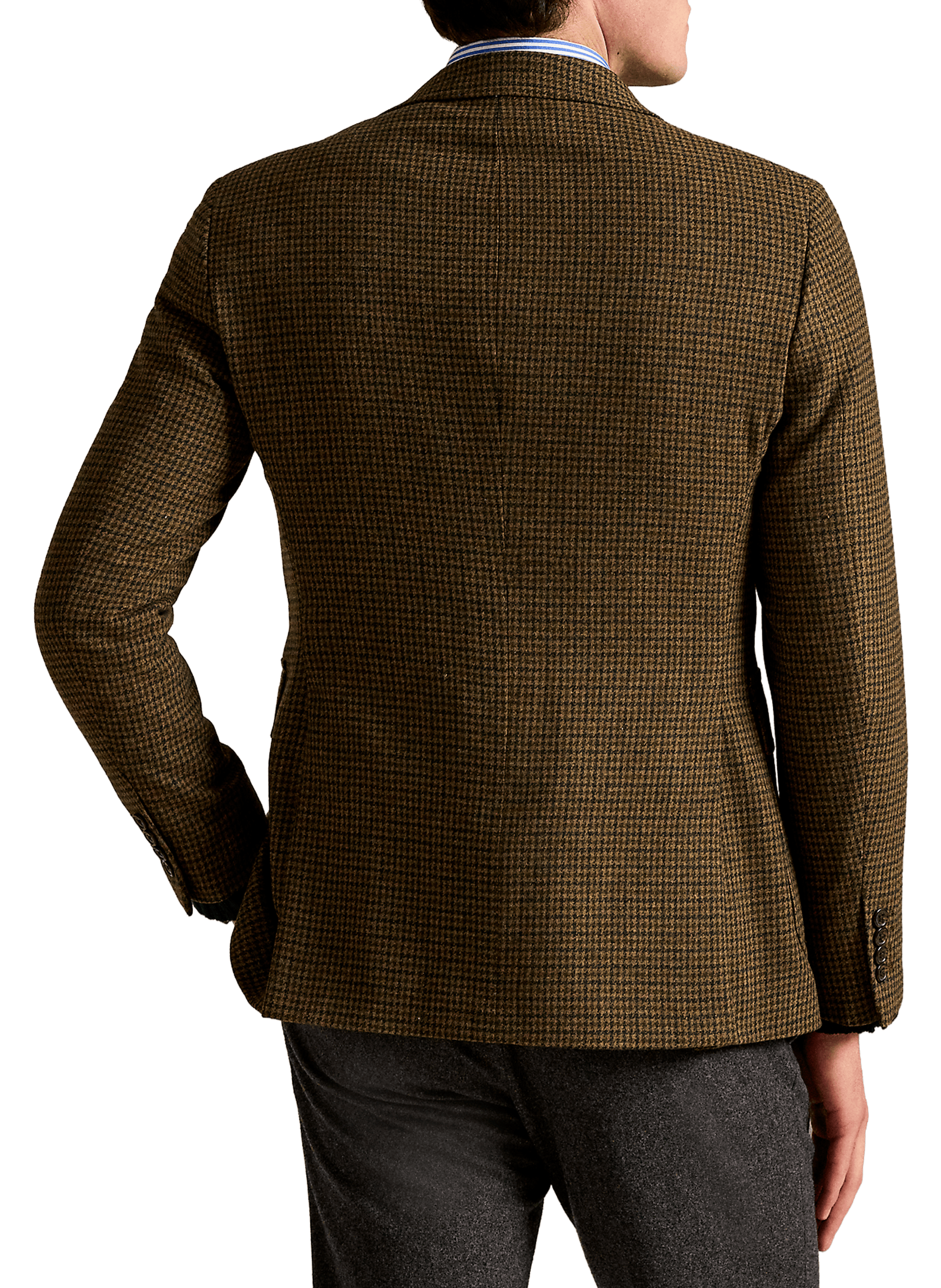 Blazer pied-de-poule en laine mélangée POLO RALPH LAUREN Vert