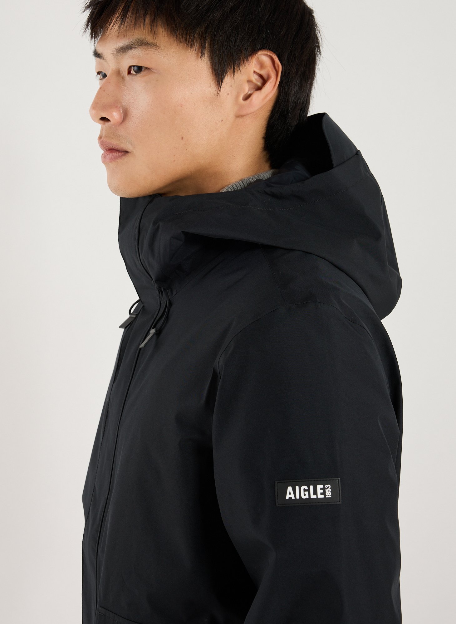 Parka ample à capuche AIGLE Noir