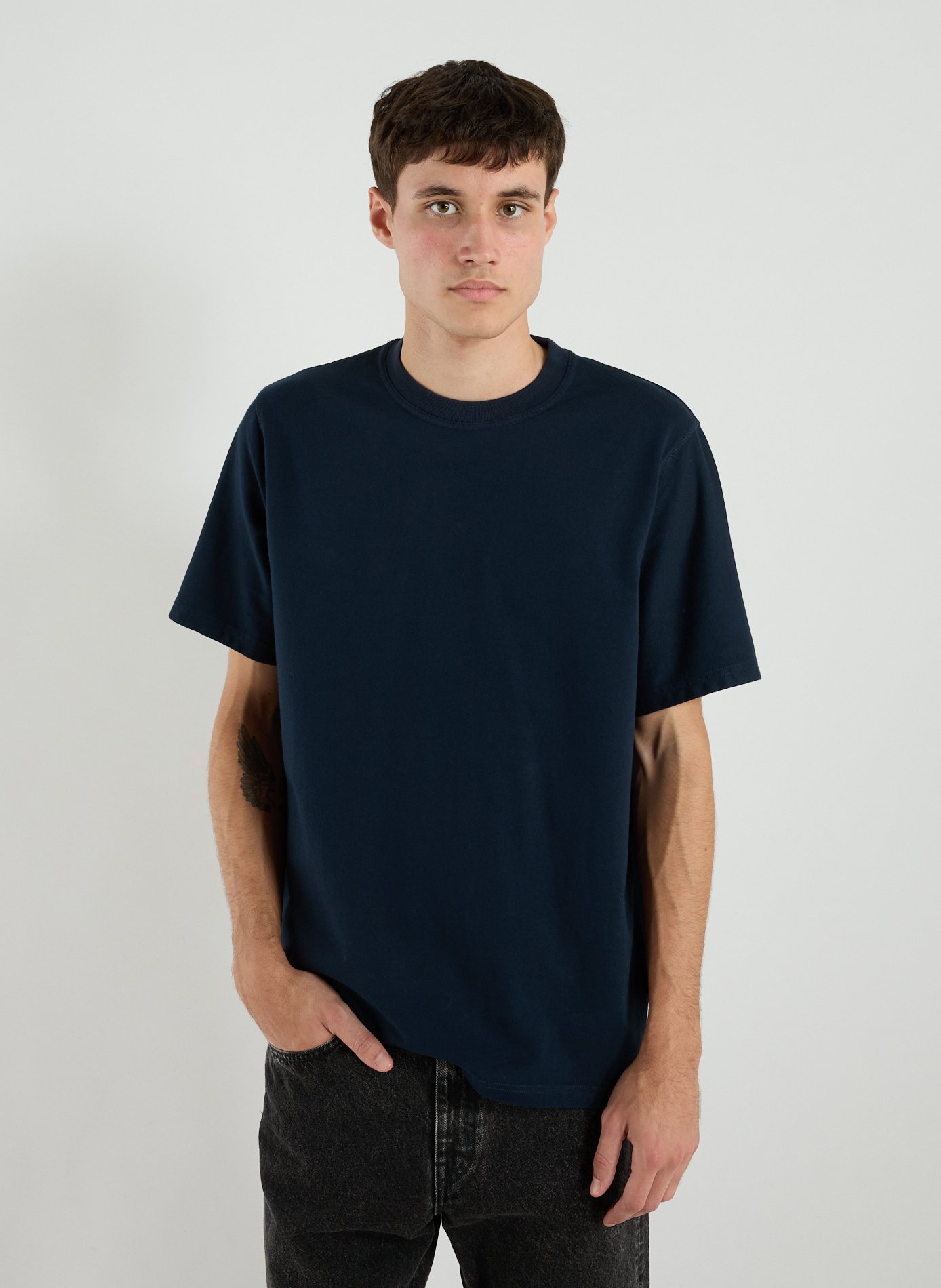 ARTE ANTWERP Classic Cotton T-Shirt Blue