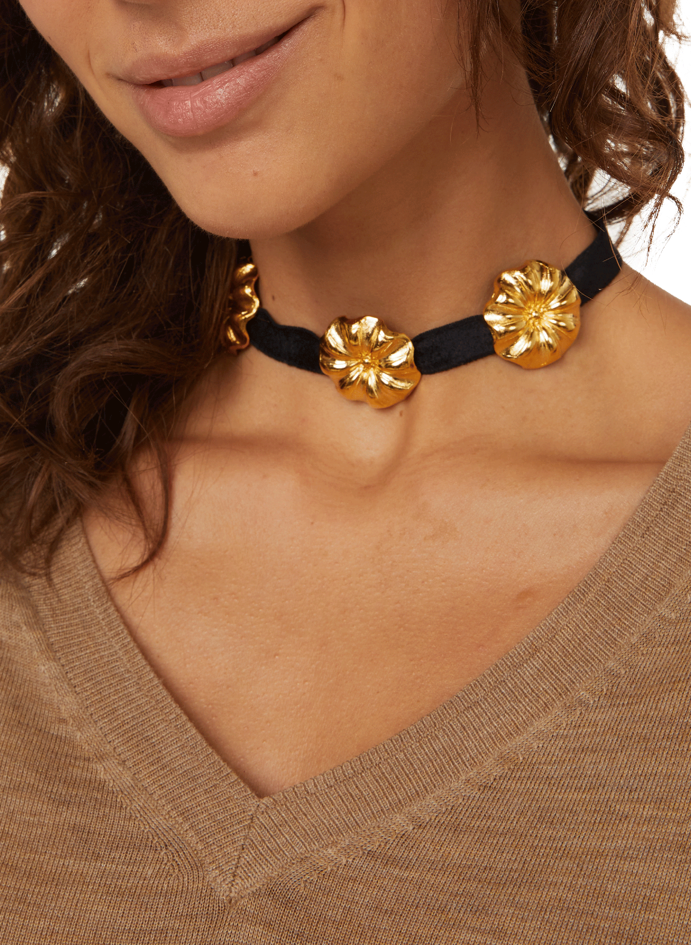 Collier Elisabeth Choker Daisy DESTREE Noir