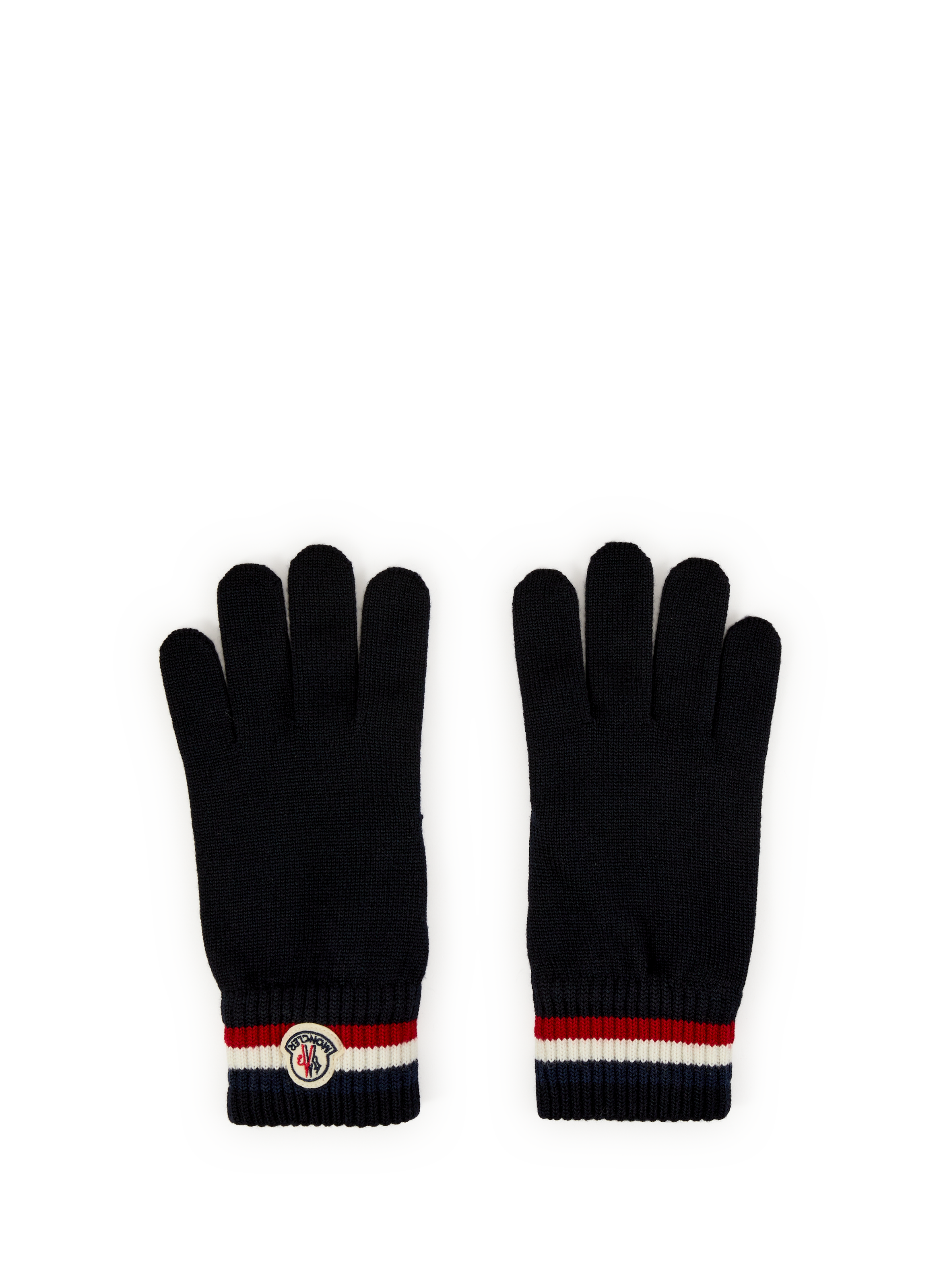 MONCLER Gants en laine viegre Blue