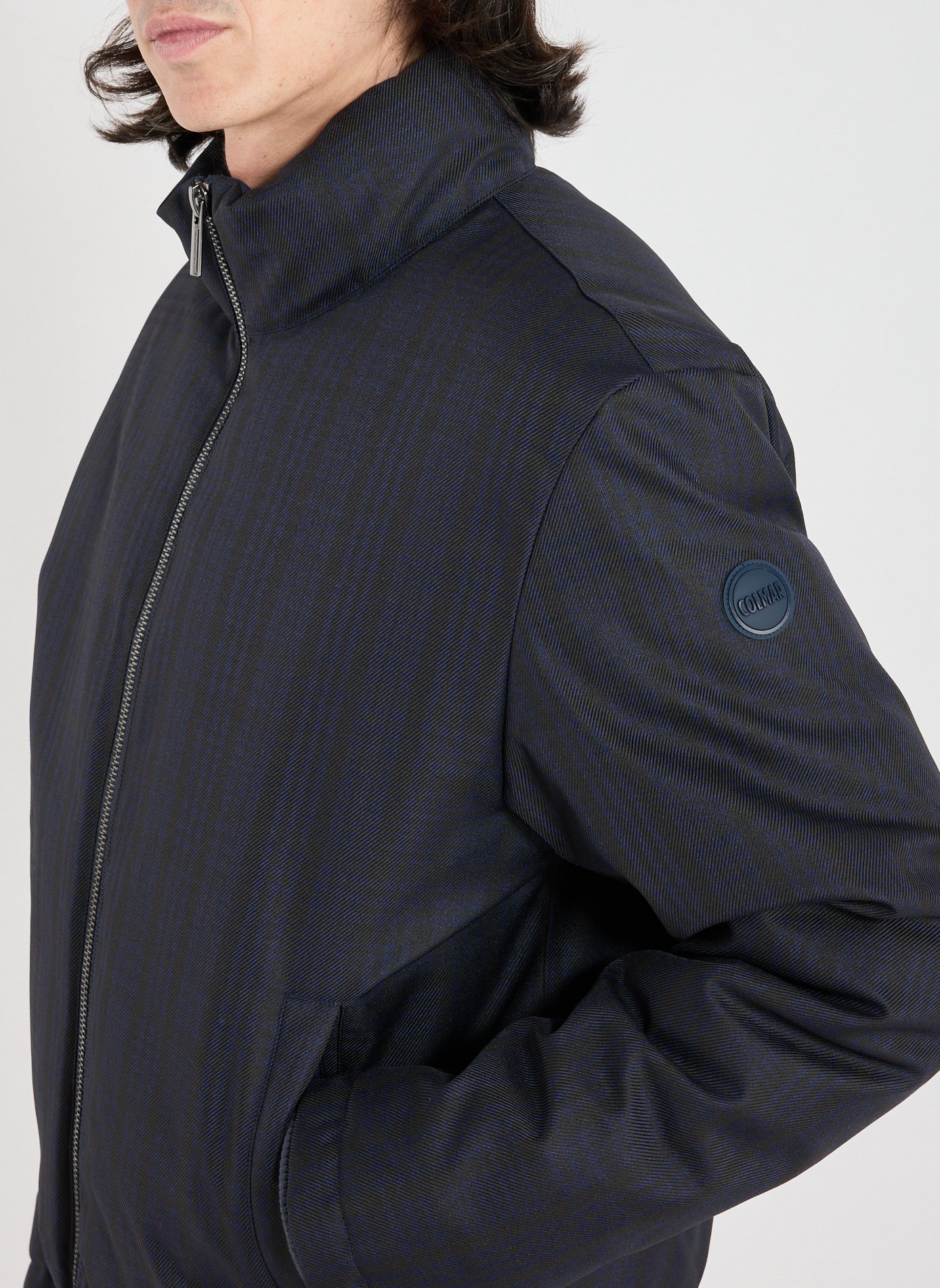 Checked padded jacket COLMAR Blue