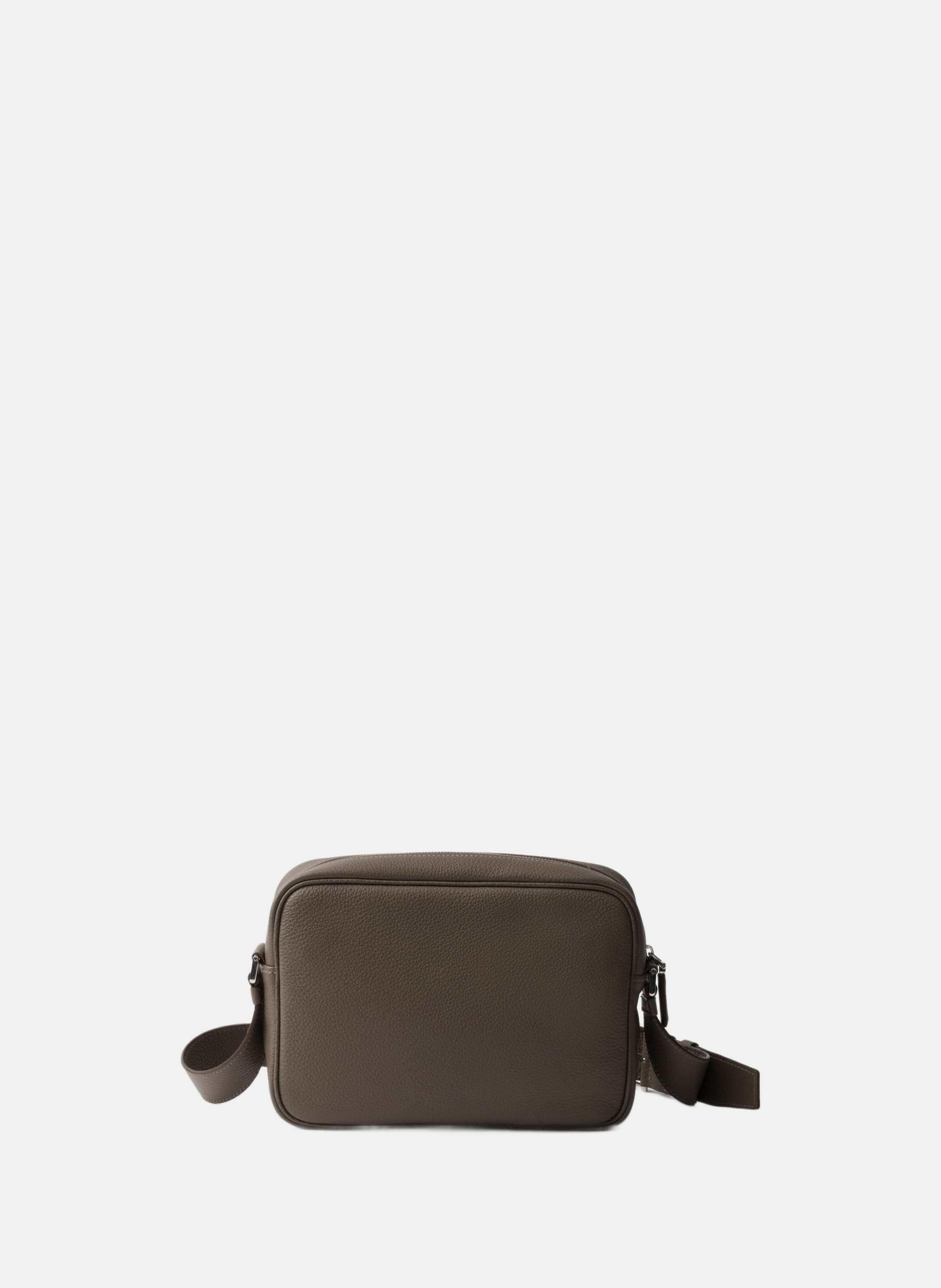 Sac à bandoulière en cuir PRADA Gris