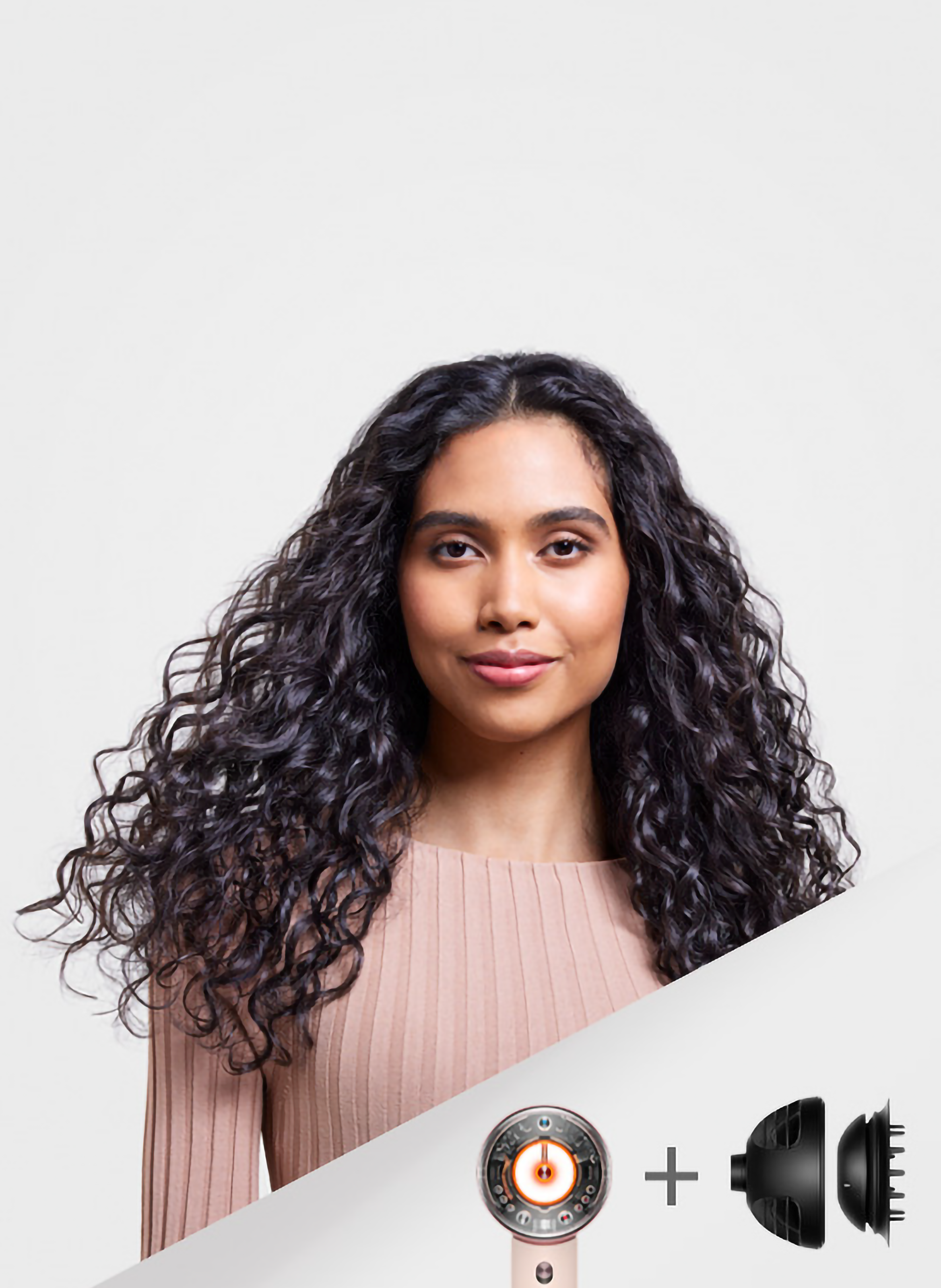 Supersonic Nural™ Cheveux bouclés à frisés or rose et céramique No color