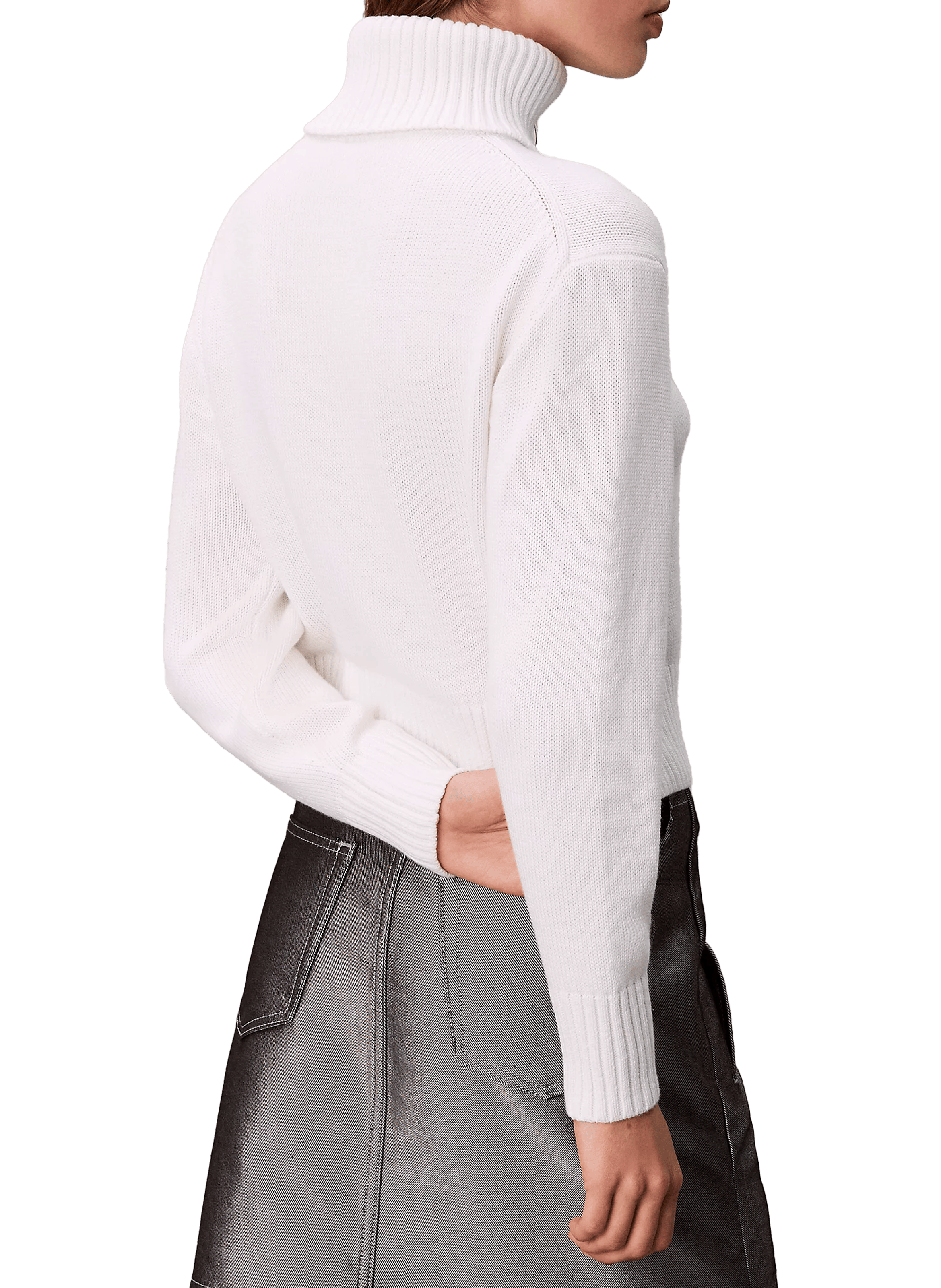 Logo knit jumper  CALVIN KLEIN White