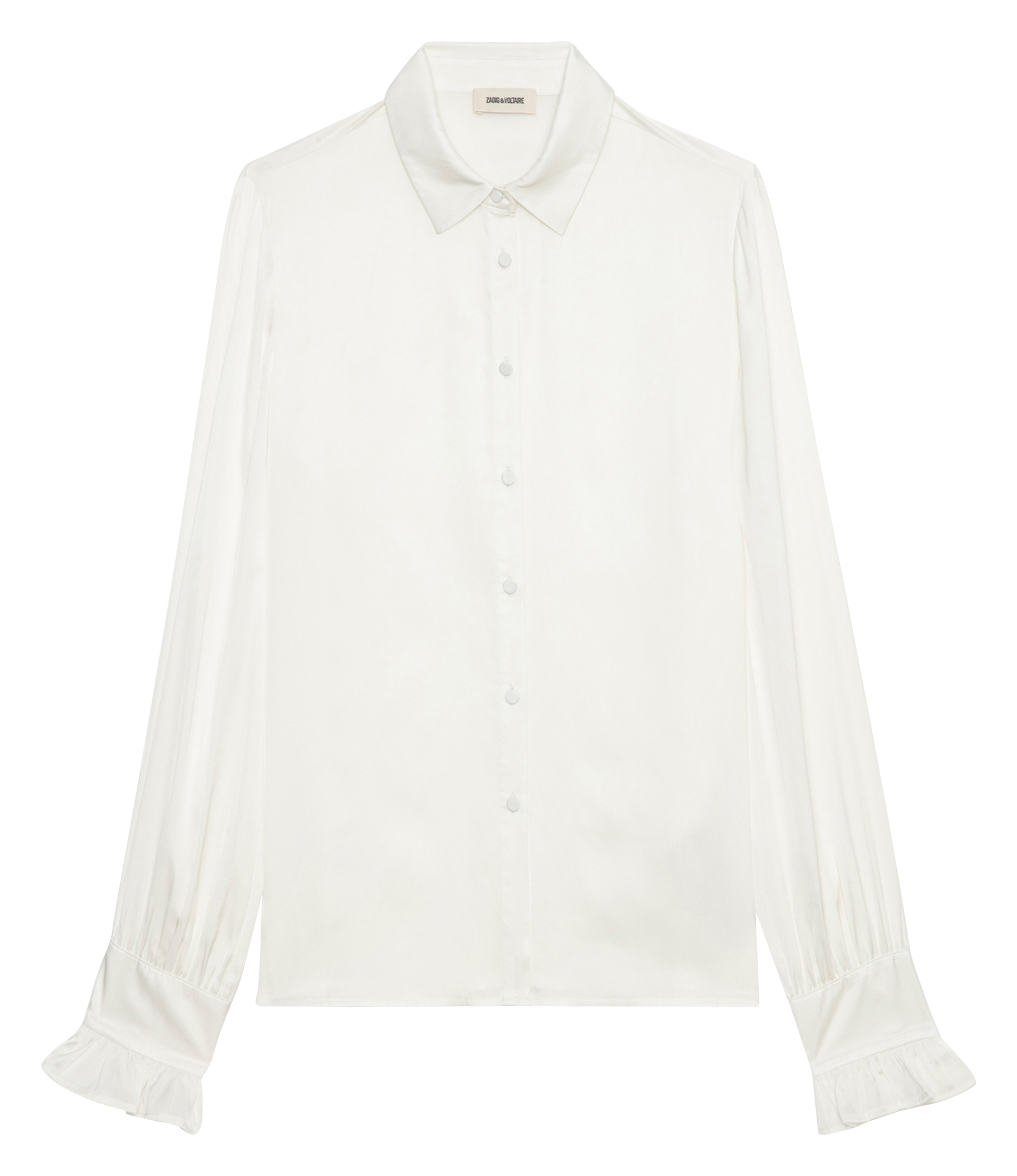 Chemise droite satinée thely ZADIG&VOLTAIRE Blanc