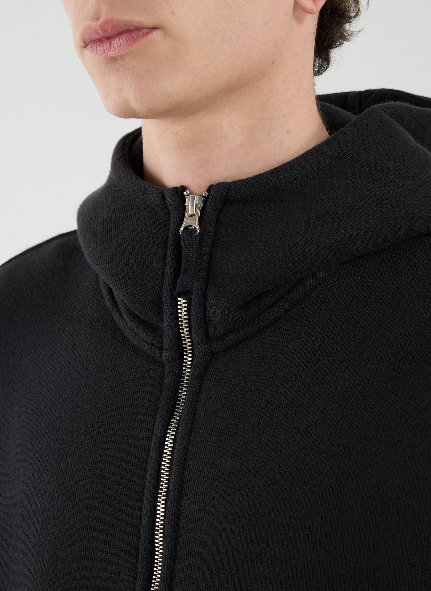 Cotton zip-up hoodie STONE ISLAND Black