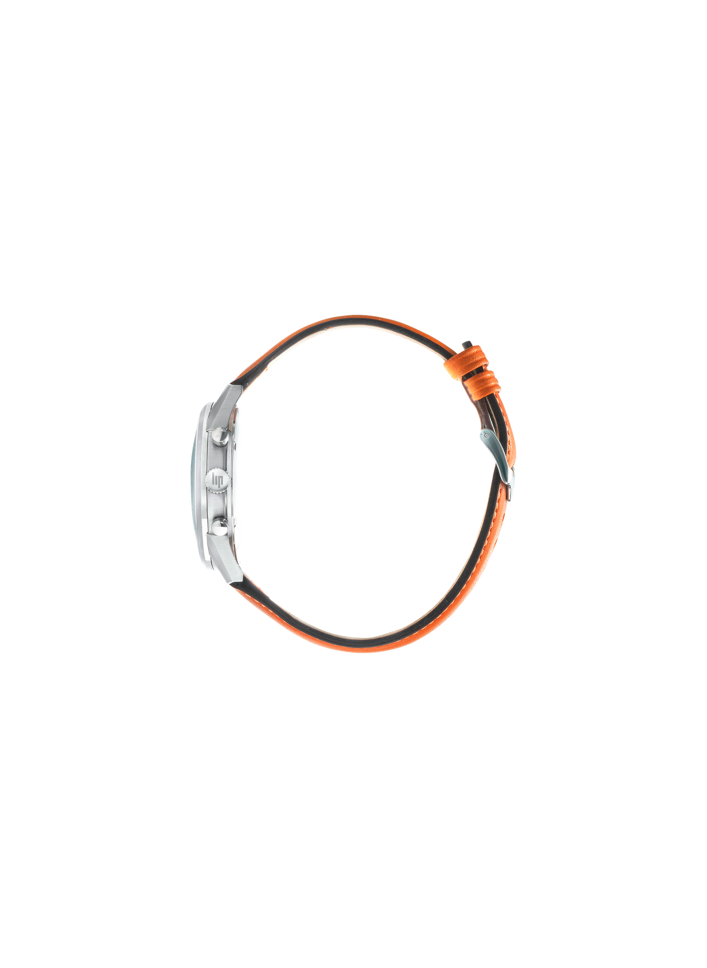 Montre quartz chronographe bracelet en cuir LIP Bleu