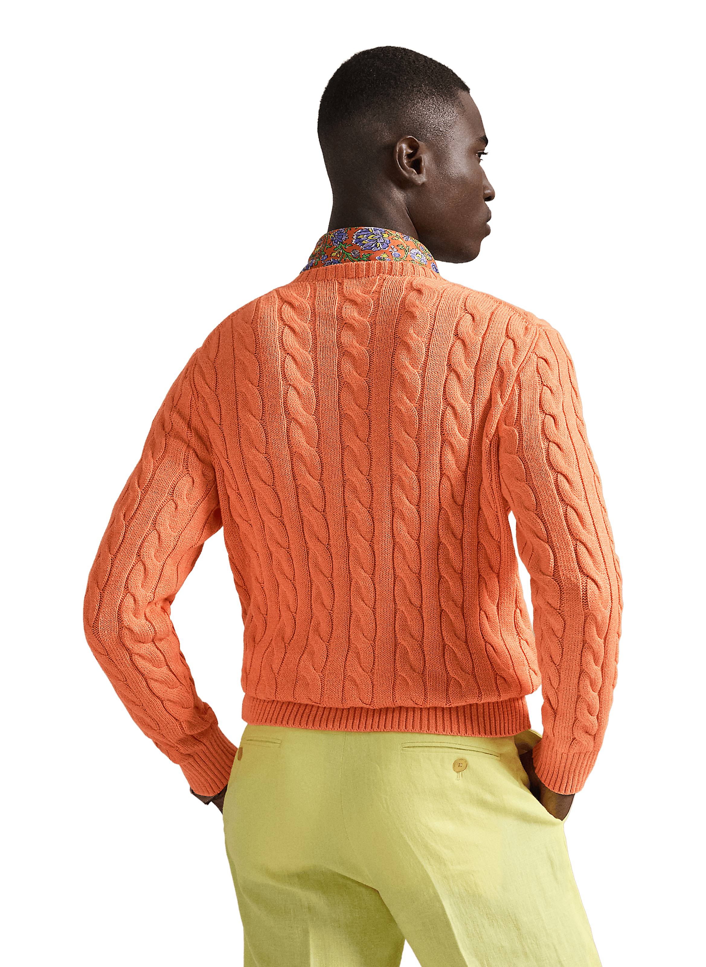 Cable knit jumper POLO RALPH LAUREN Orange