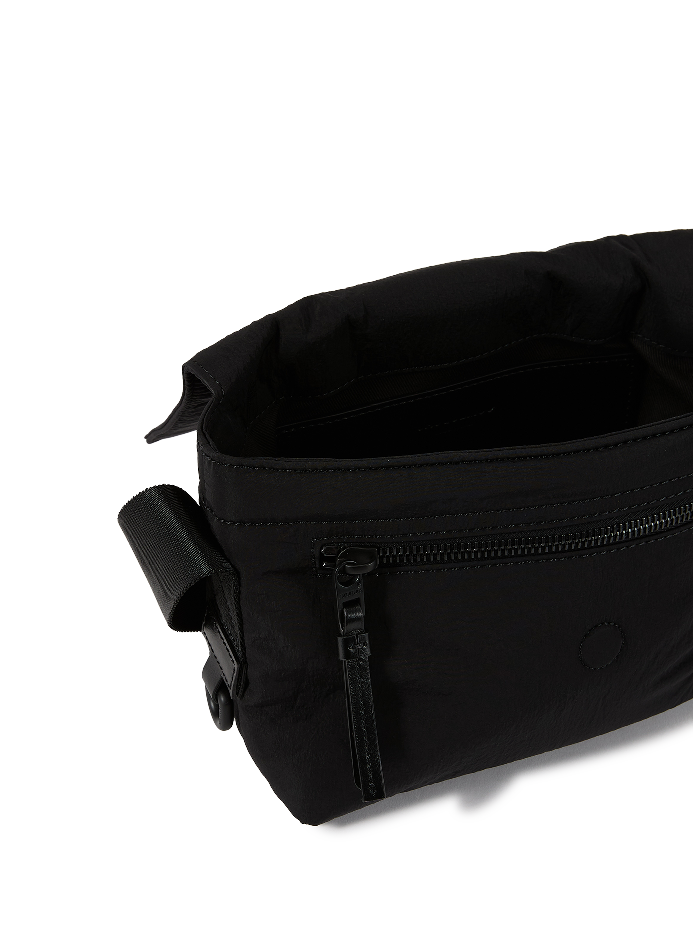 Sac à bandoulière Le Petit Messenger en coton JACQUEMUS Noir