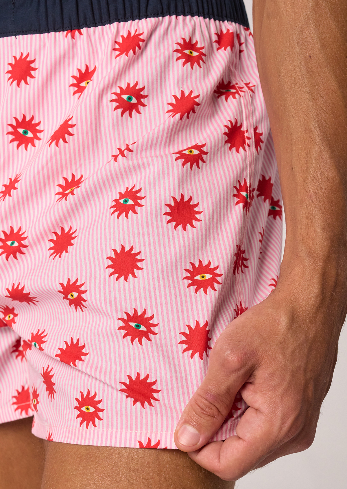 Caleçon en coton biologique BILLYBELT Rose