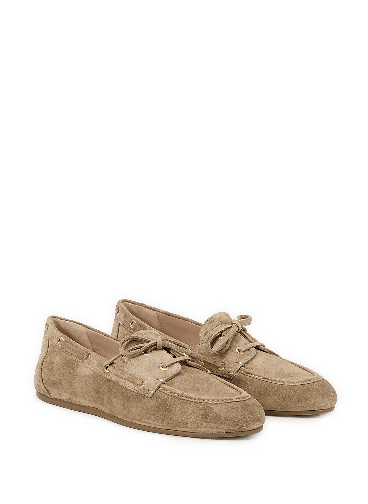 Tinsley Suede Leather Loafers STUART WEITZMAN Khaki