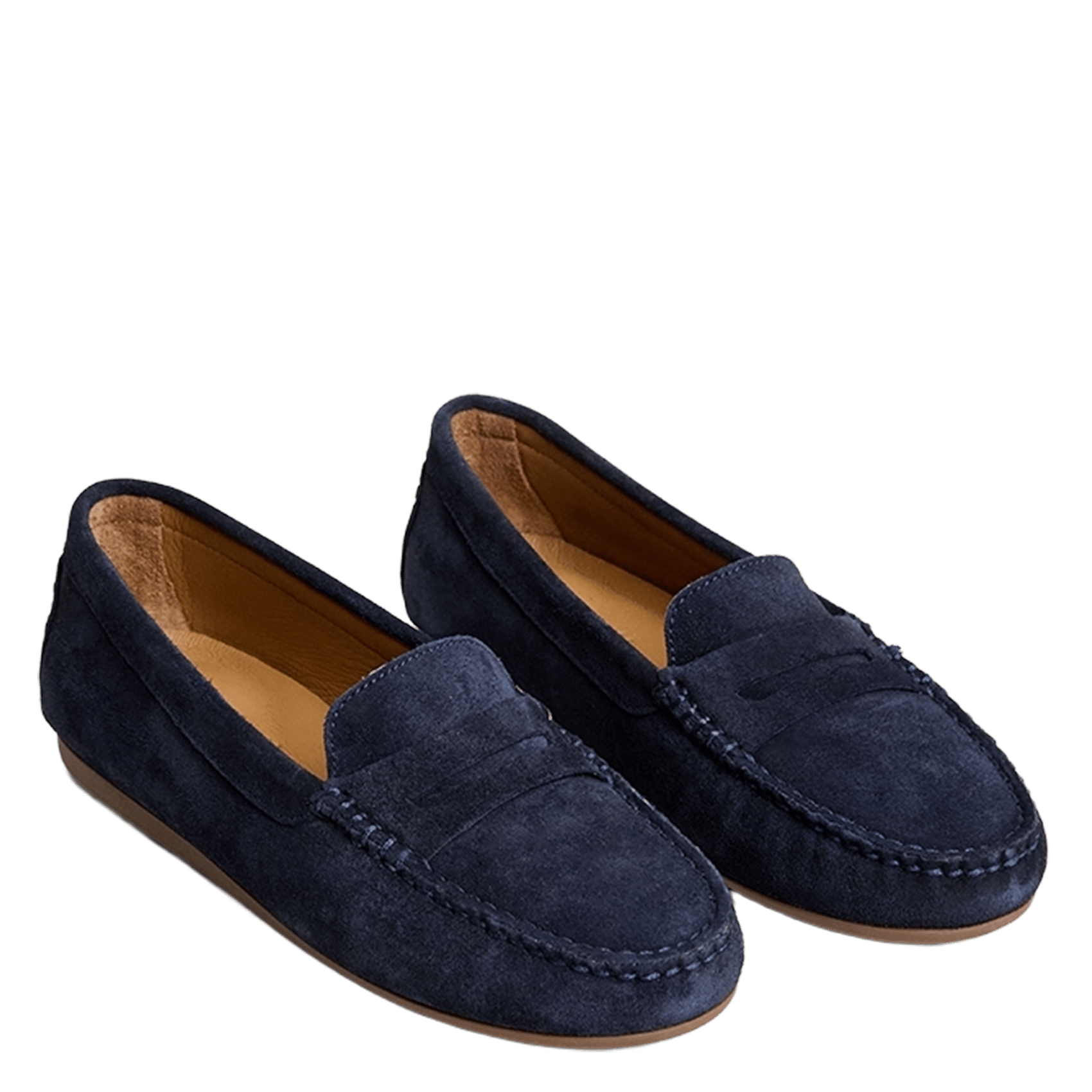 Mocassins en cuir liv JONAK Bleu