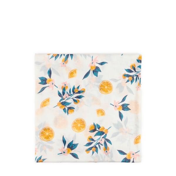 Etole voile imprimée citron Etole voile imprimée citron