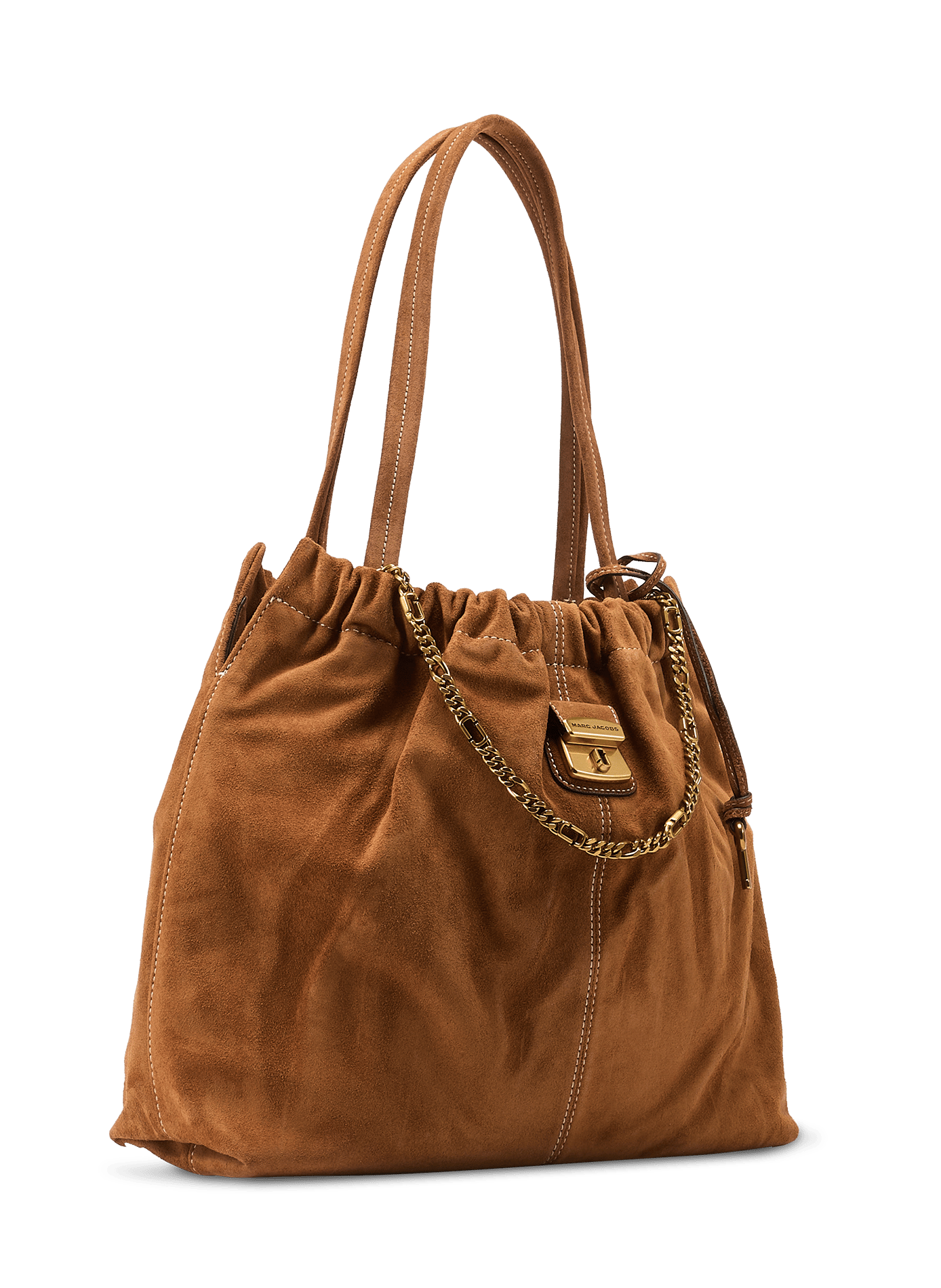 Sacca a tracolla in camoscio The Cristina Tote MARC JACOBS Marrone