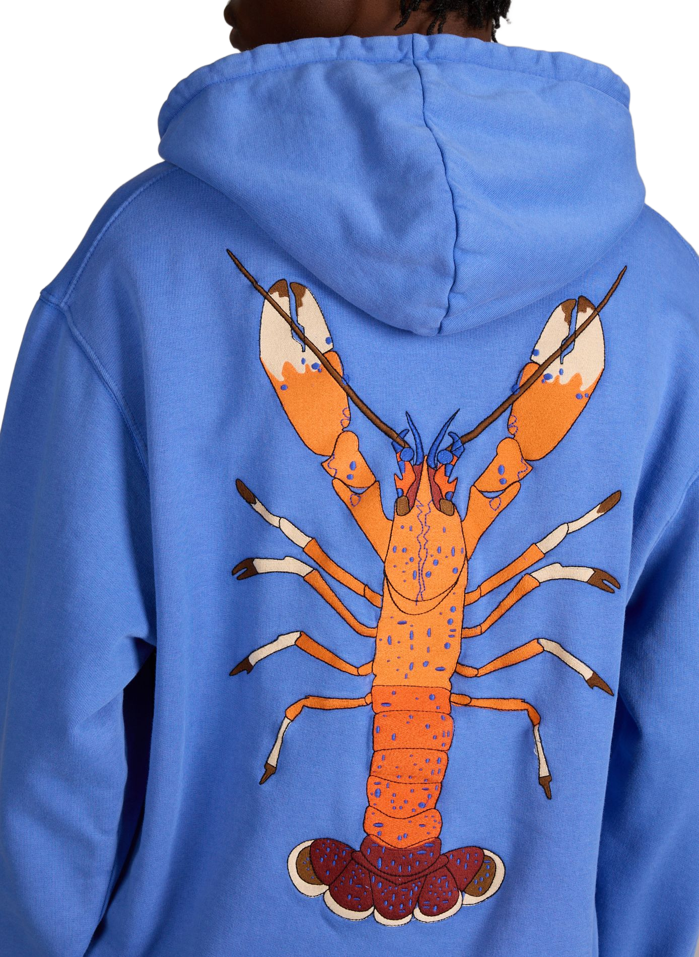Sweat Reaumur Lobster à capuche en coton MAISON LABICHE Bleu