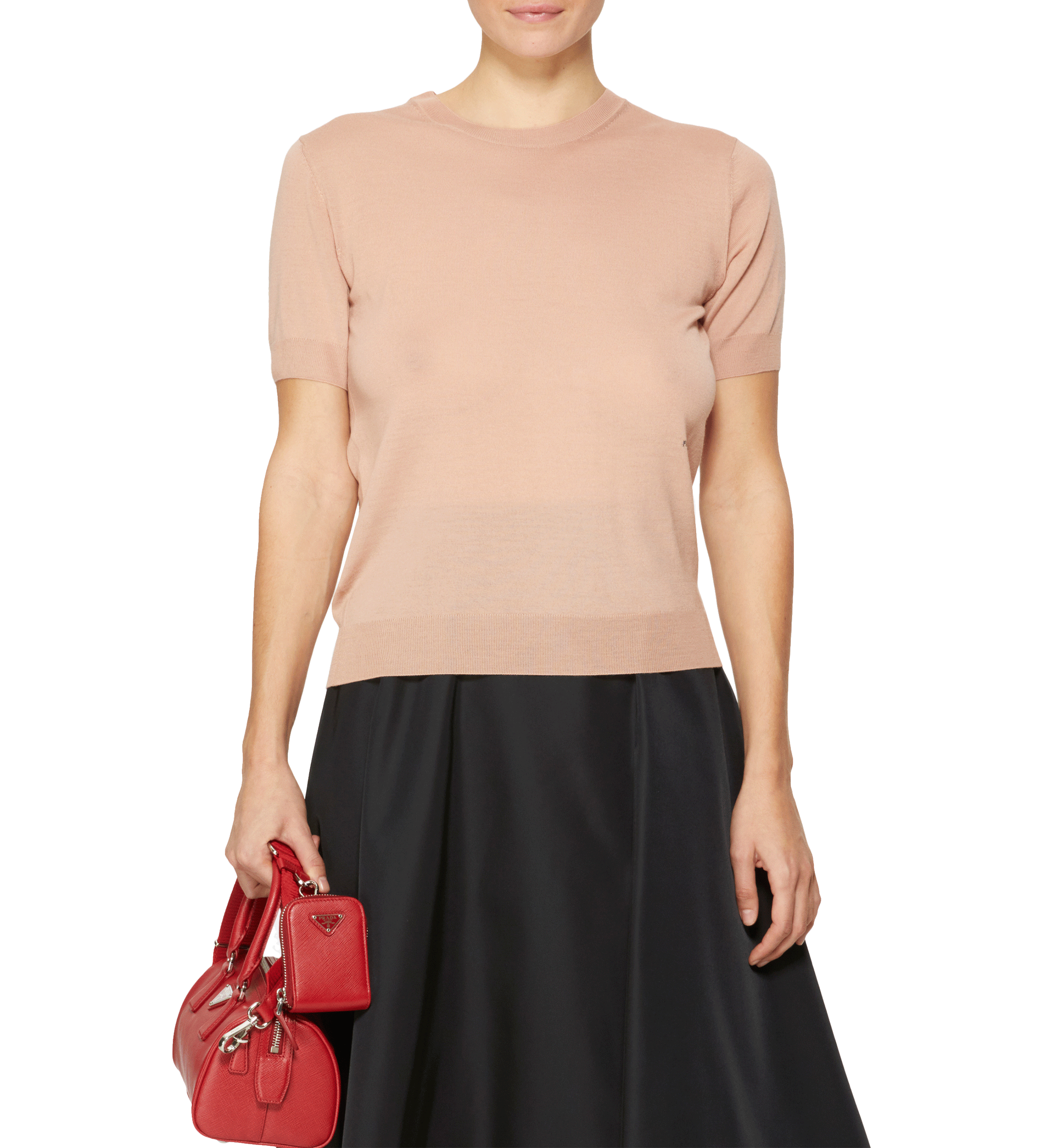 Woll-Rundhalspullover PRADA Rosa