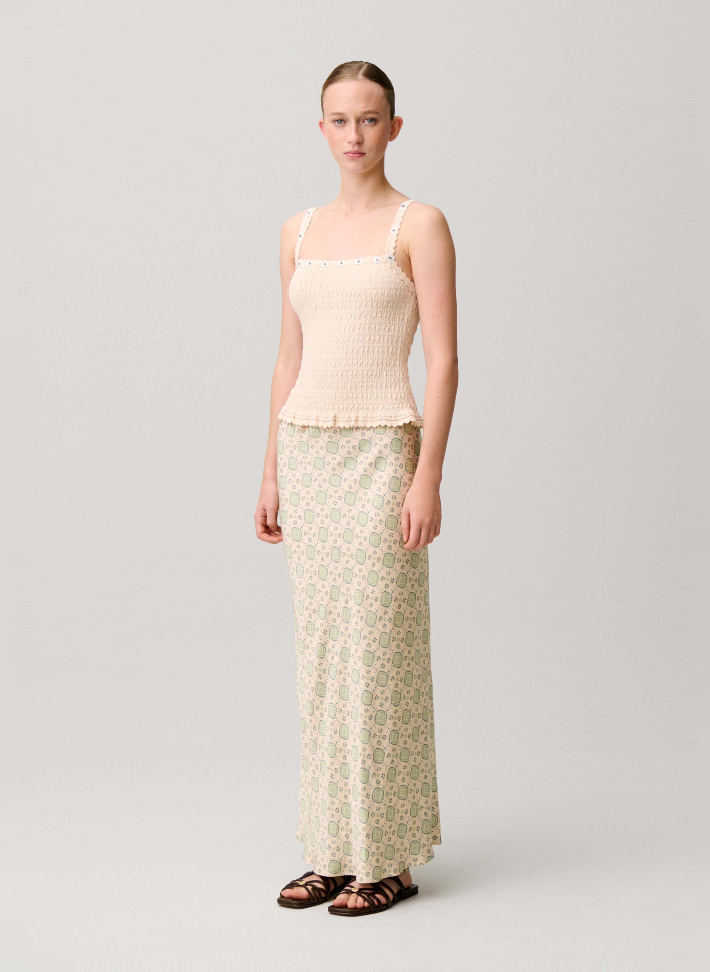 Jupe longue à imprimée CLAUDIE PIERLOT Multicolore