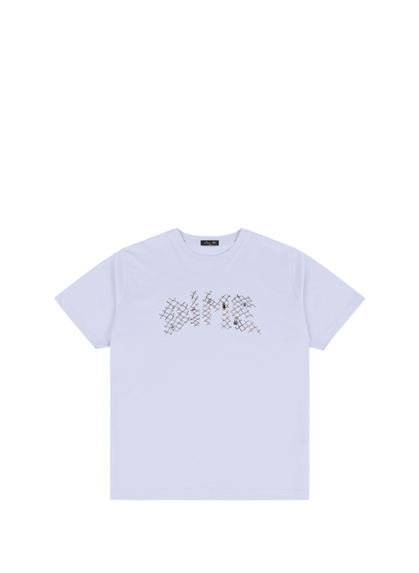 T-shirt col rond à logo en coton DIME Purple
