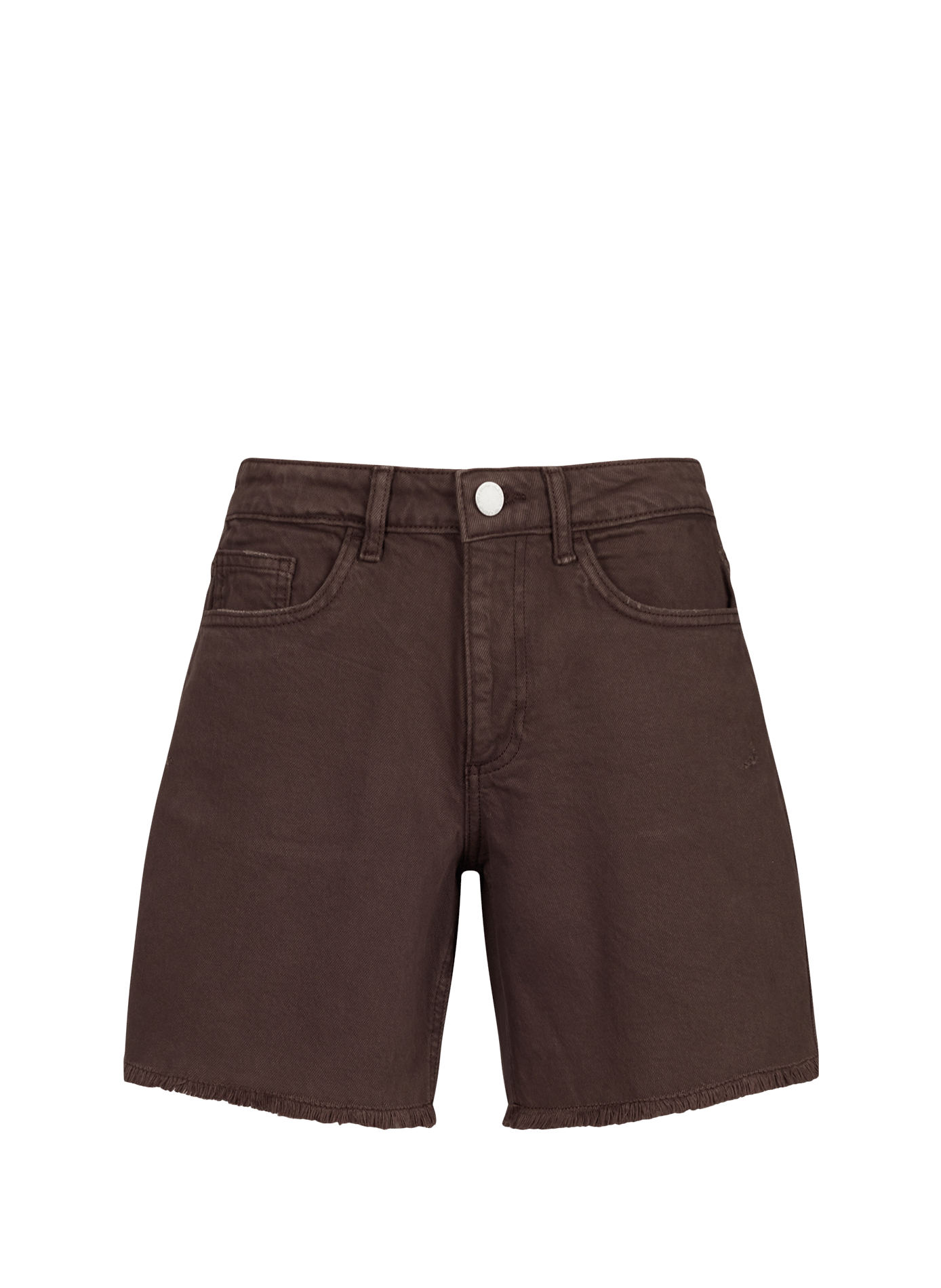 Short Vijaf à taille mi-haute en coton mélangé VILA Noir