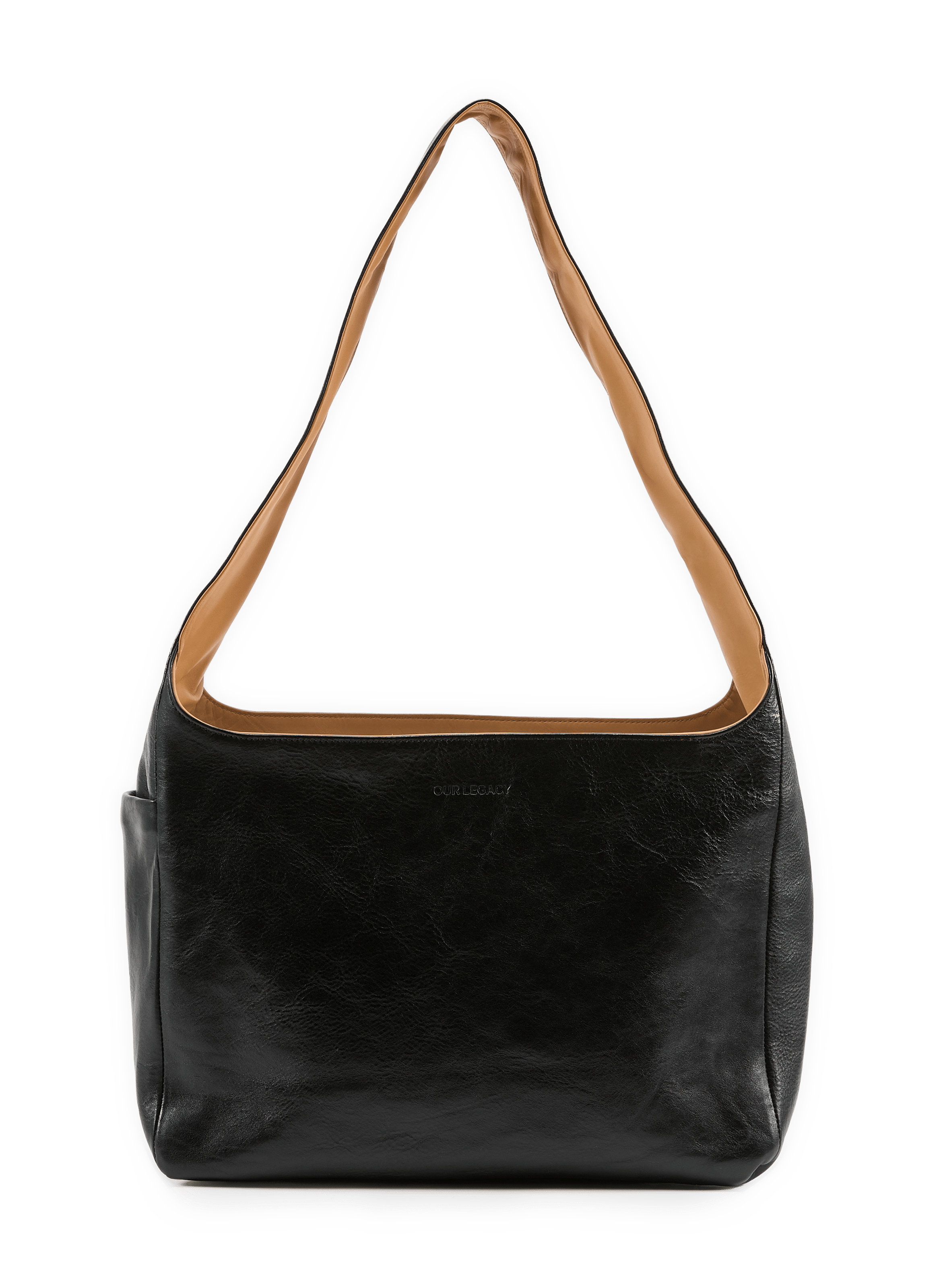 Large Brick Leather Bag OUR LEGACY Black