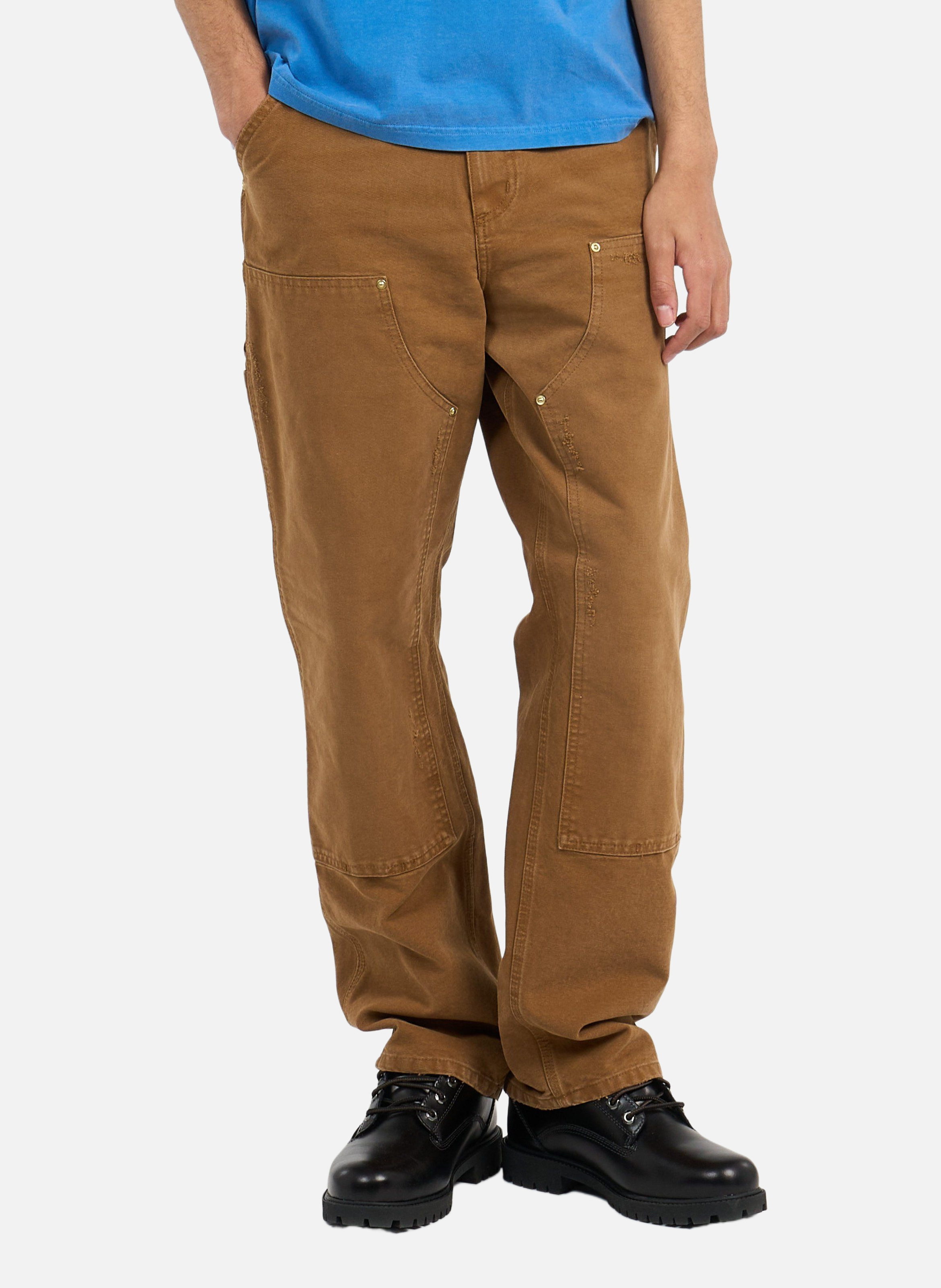 Pantalon double knee pant CARHARTT WIP Marron