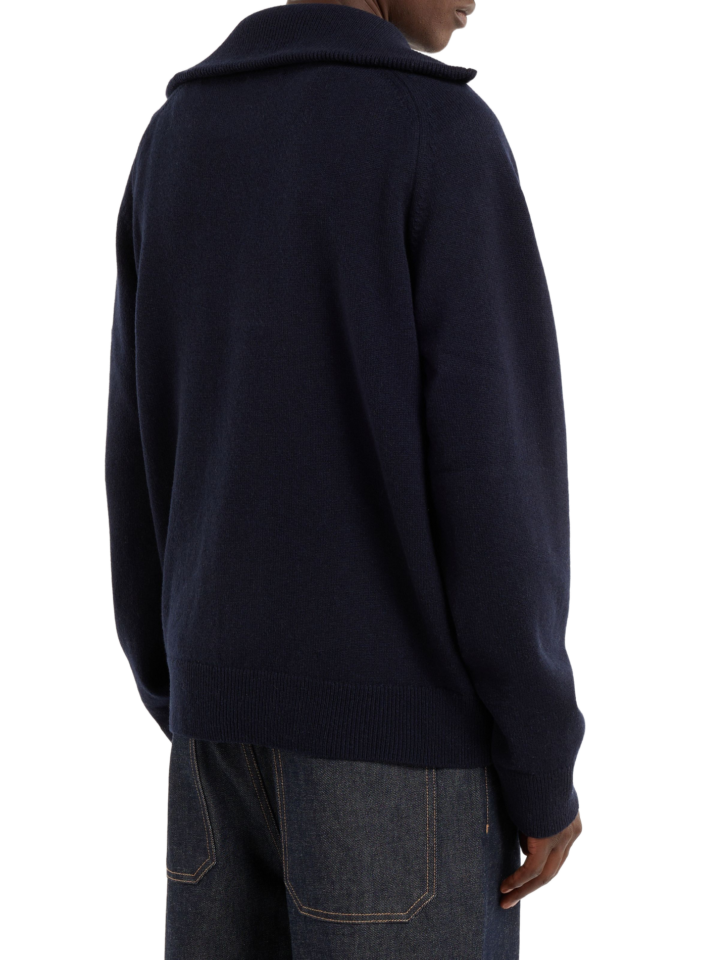 Pull Game col montant en laine  SAISON 1865 Bleu
