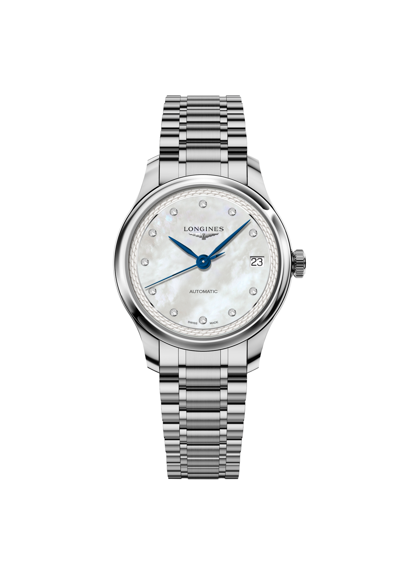 Montre automatique The Longines Master Collection en acier inoxydable LONGINES Blanc