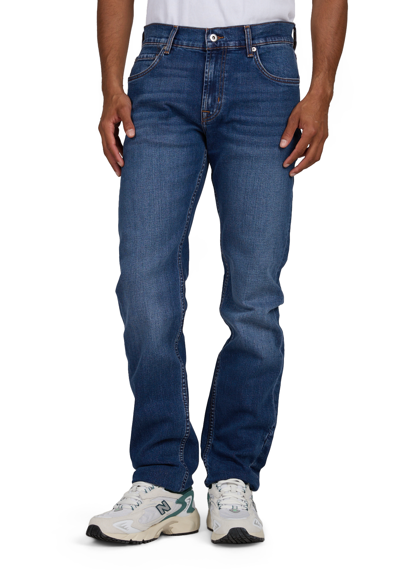 Gerader Jeans aus Baumwollmischung 7 FOR ALL MANKIND Blau