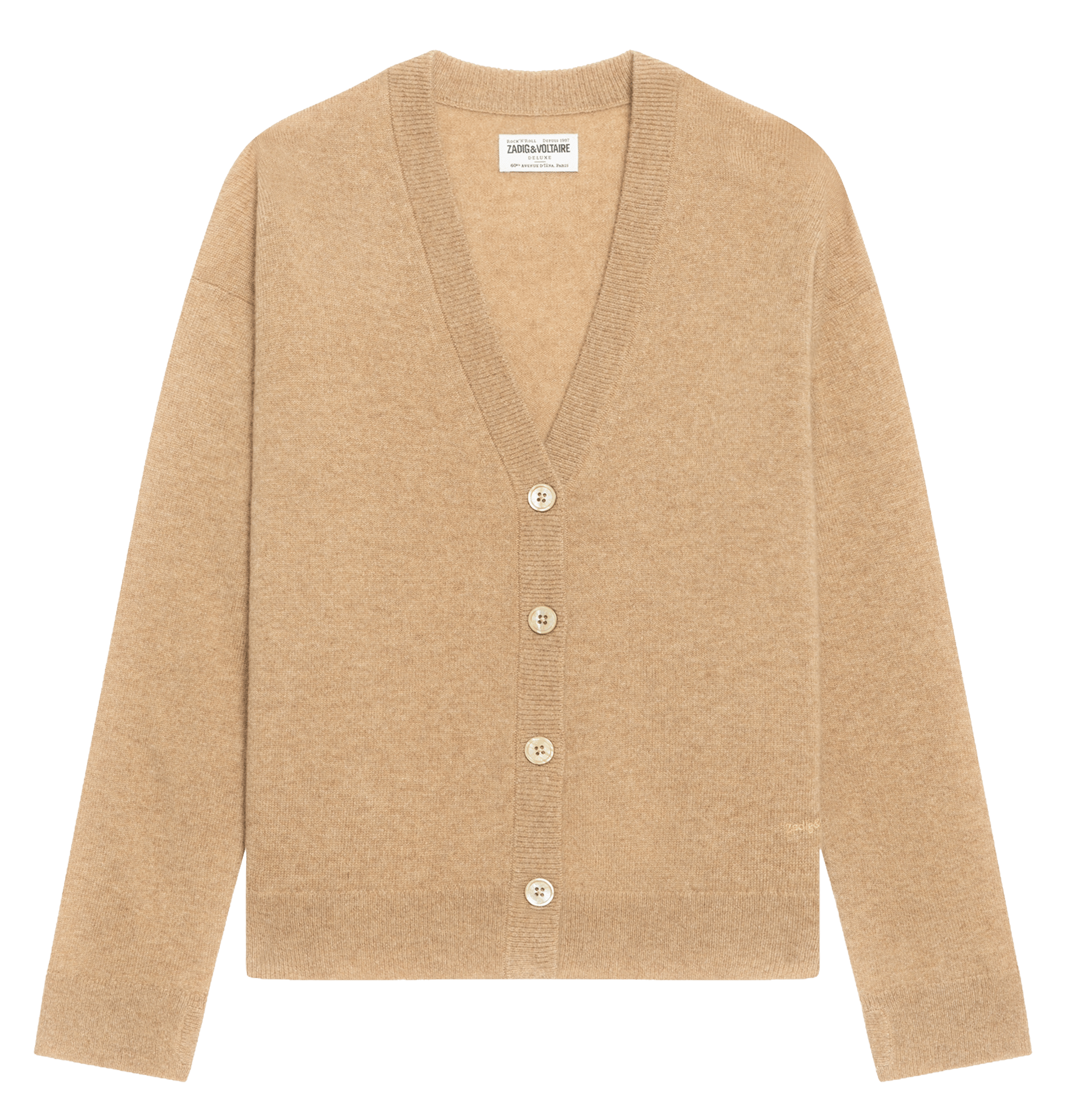 Rechte kasjmier vest "Mirkaz" ZADIG&VOLTAIRE Beige