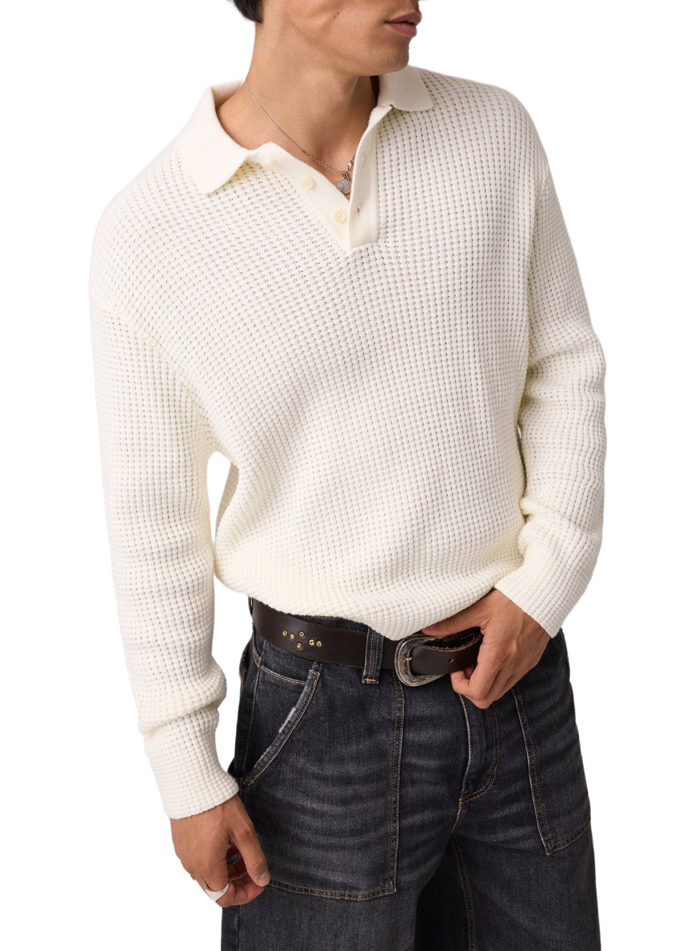 Straight fit cotton polo shirt GUESS White