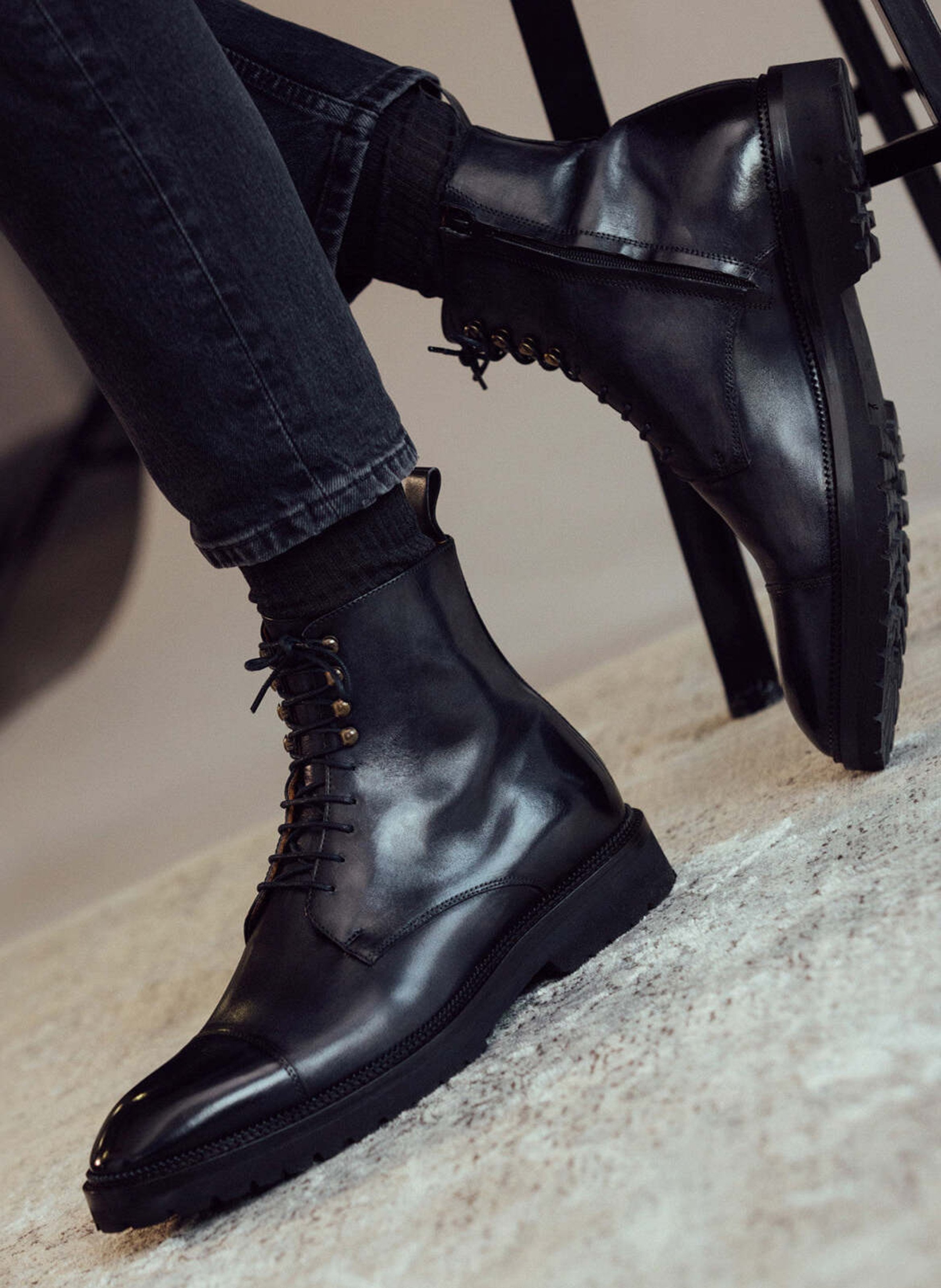 Bottines patiné alessandro FINSBURY Gris