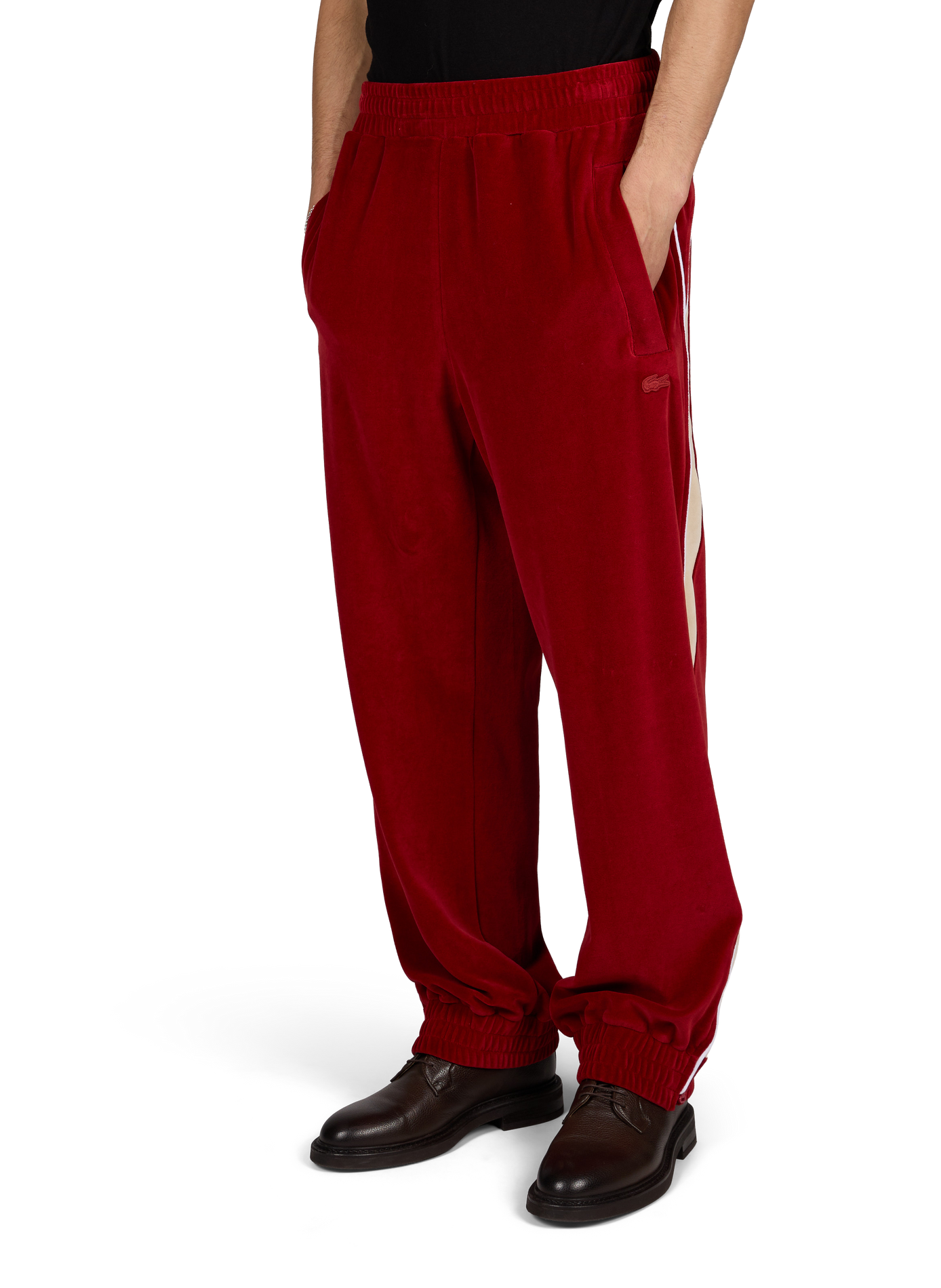 Pantalon de survêtement Ottawa en coton mélangé LACOSTE Rouge