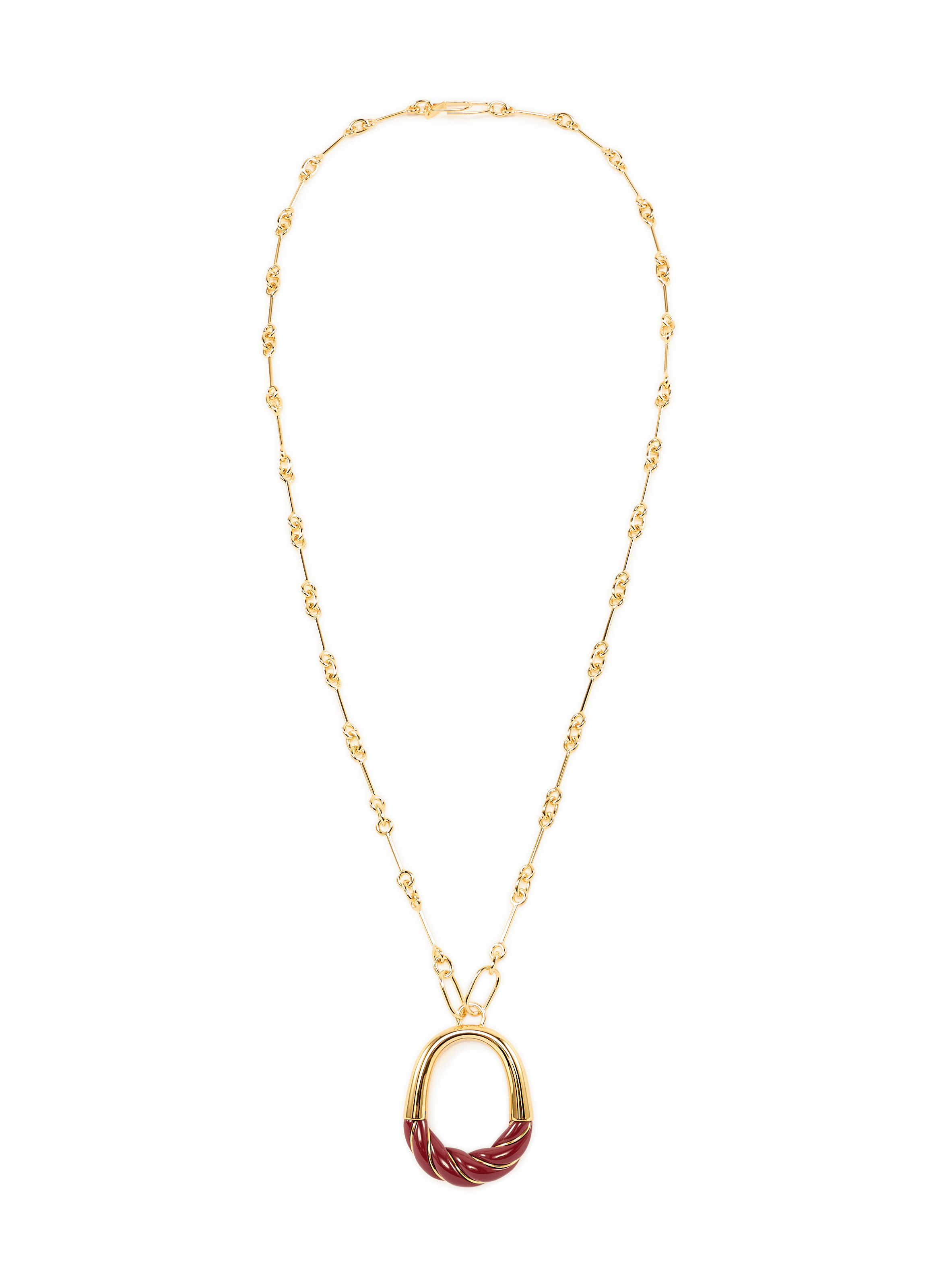 Collier chaîne à pendentif  AURELIE BIDERMANN Marron