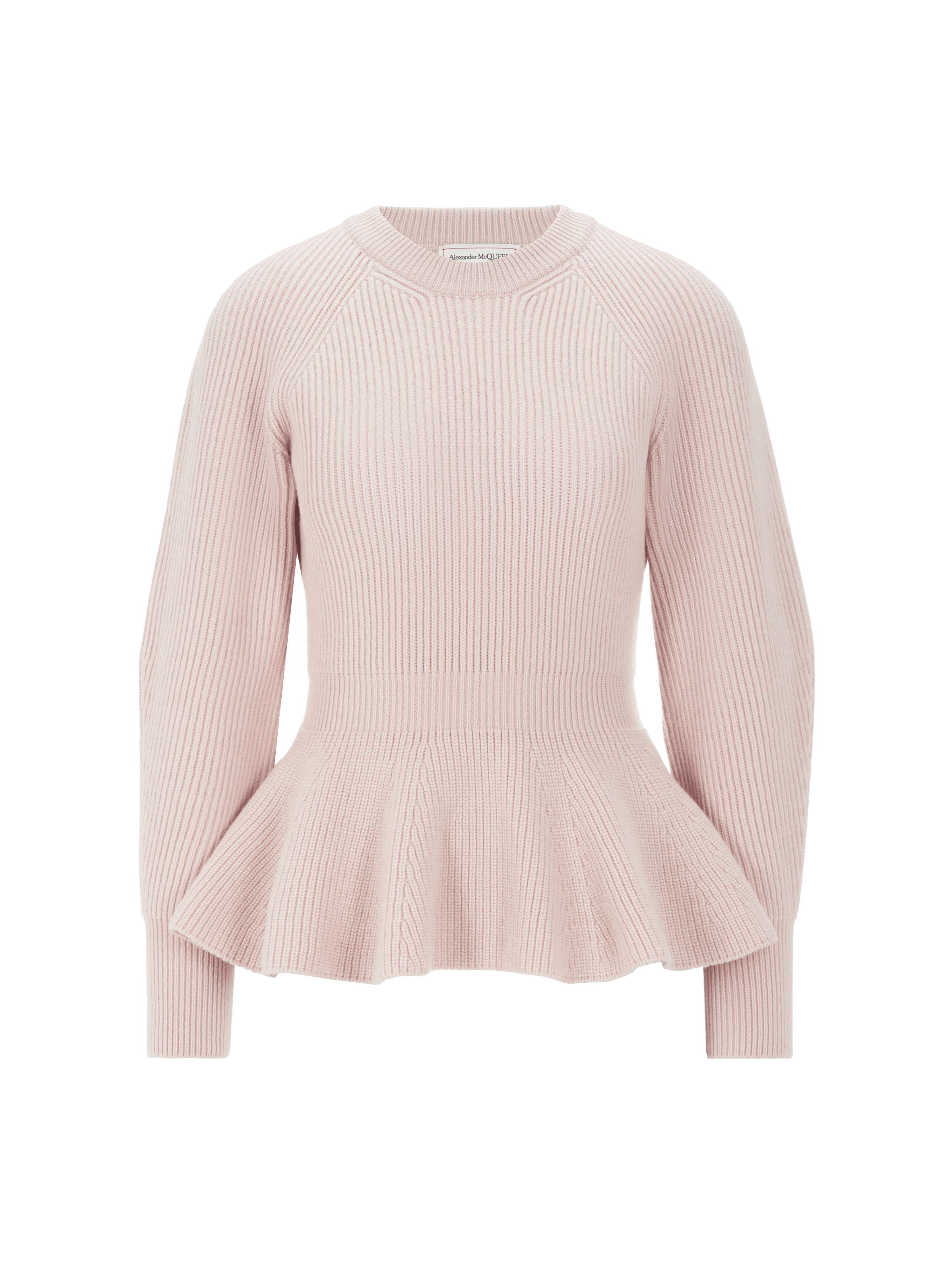 Pull péplum en laine