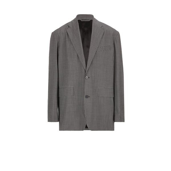 Blazer Boxy en laine mélangée