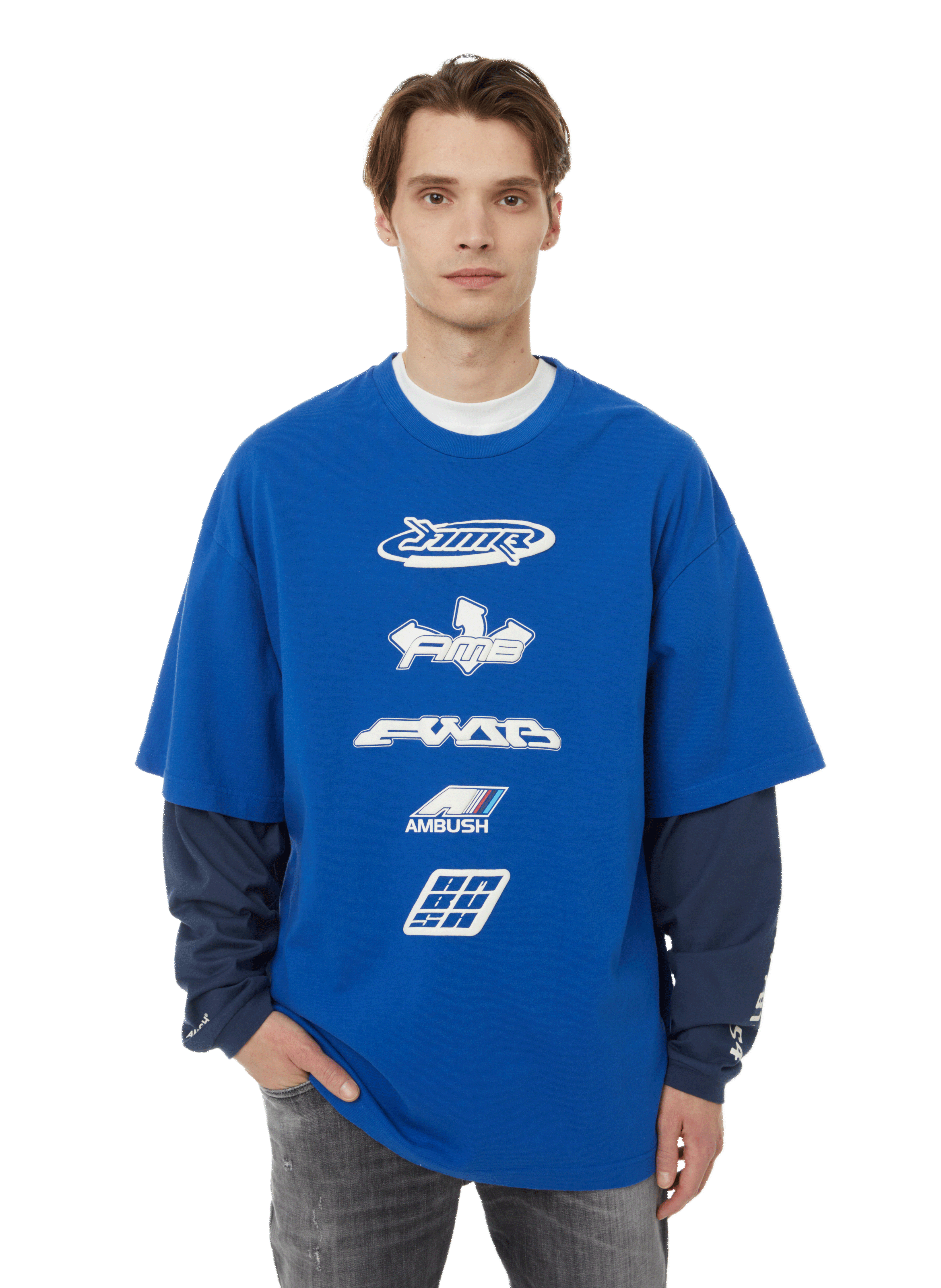 AMBUSH T-shirt manches longues Bleu