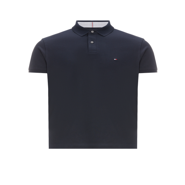 Tommy Hilfiger Straight-fit Cotton Piqué Shirt In Blue