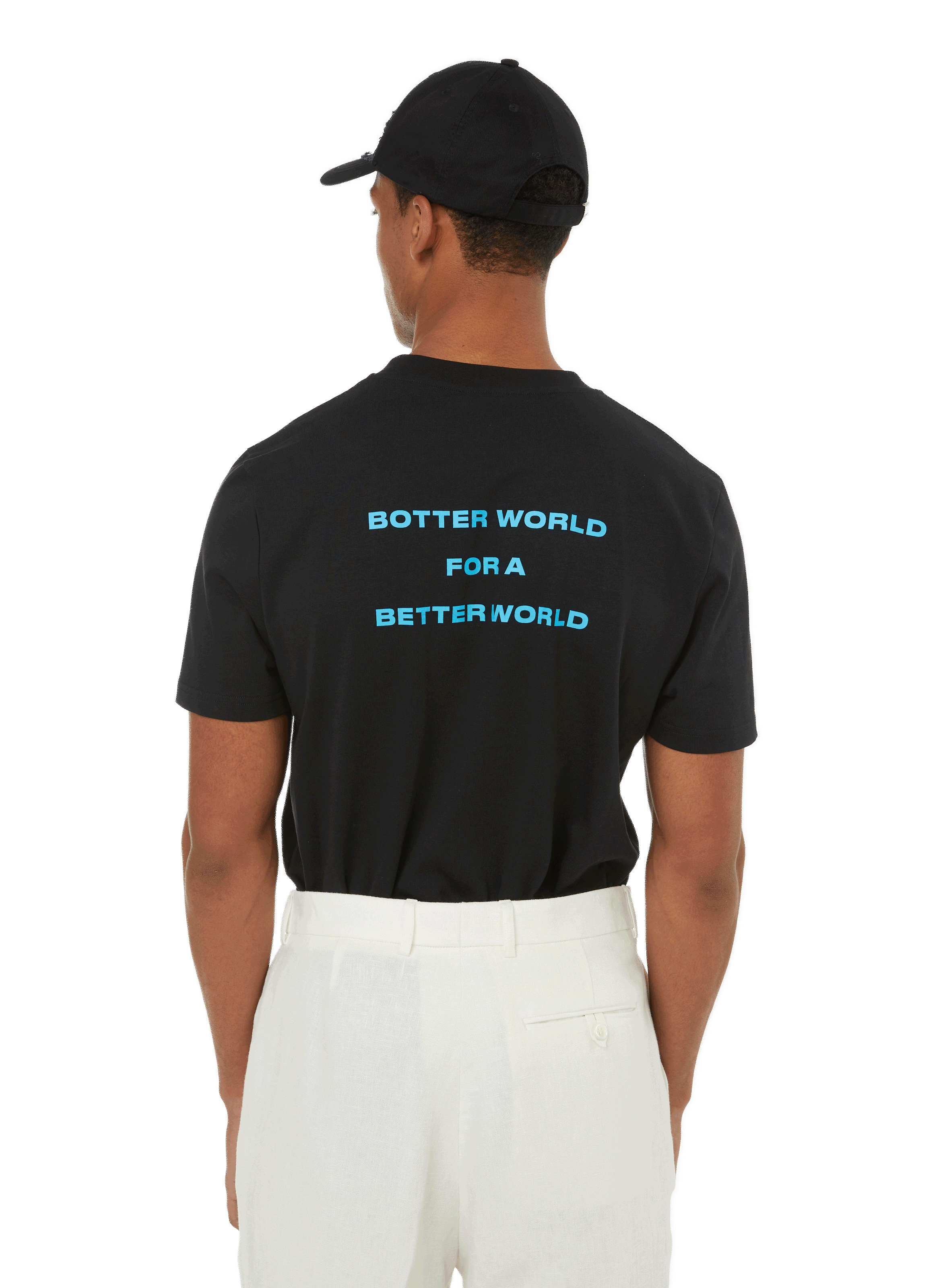 Cotton and lyocell T-shirt BOTTER Black