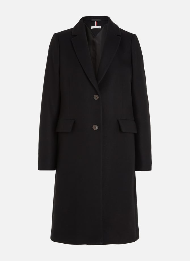 Tommy hilfiger sales fitted maxi coat