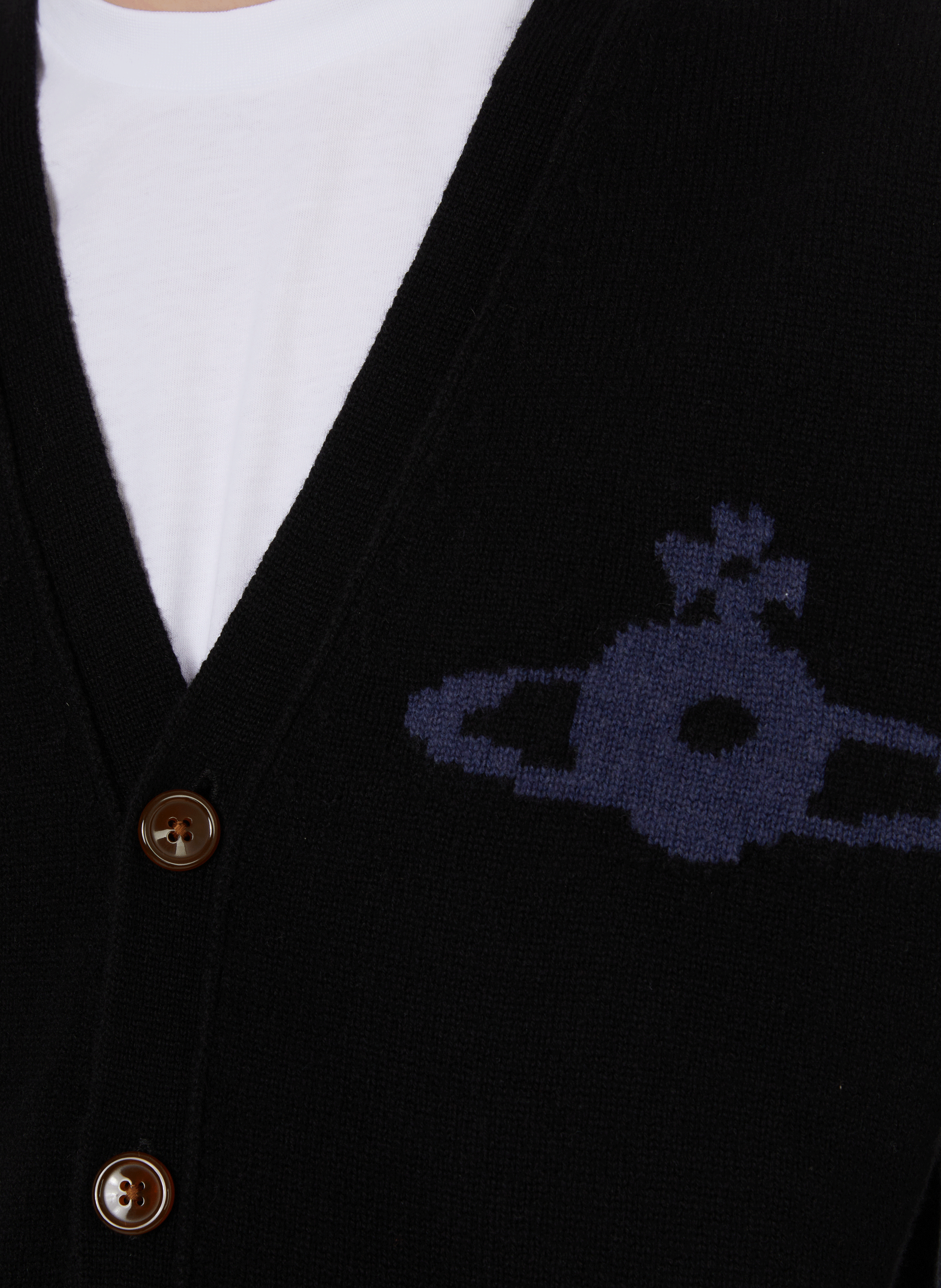 Wool and cashmere cardigan  VIVIENNE WESTWOOD Black