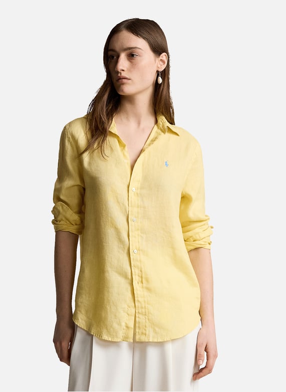 Linen shirt polo ralph lauren women printemps
