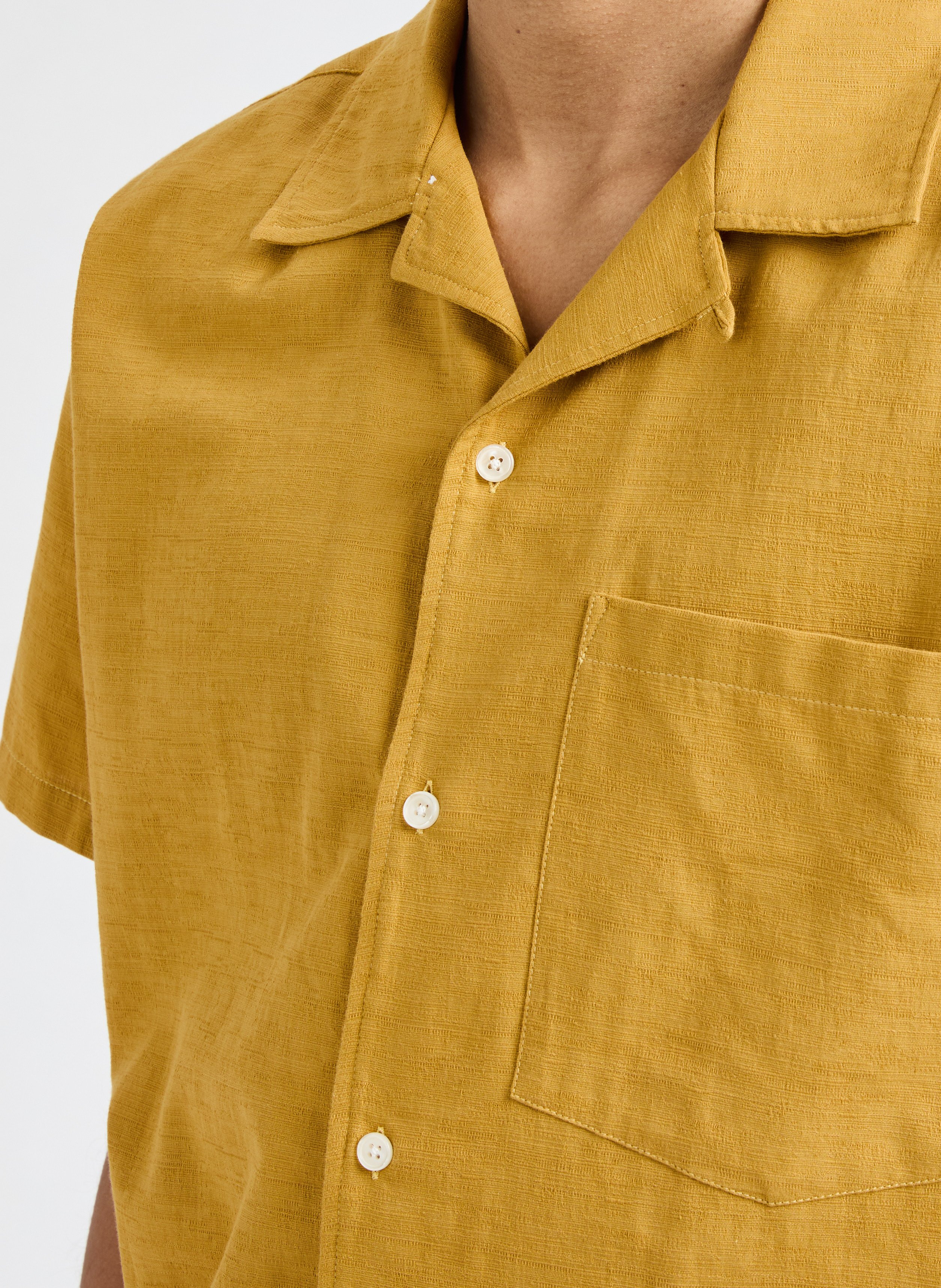 Chemise en coton AU PRINTEMPS PARIS Jaune